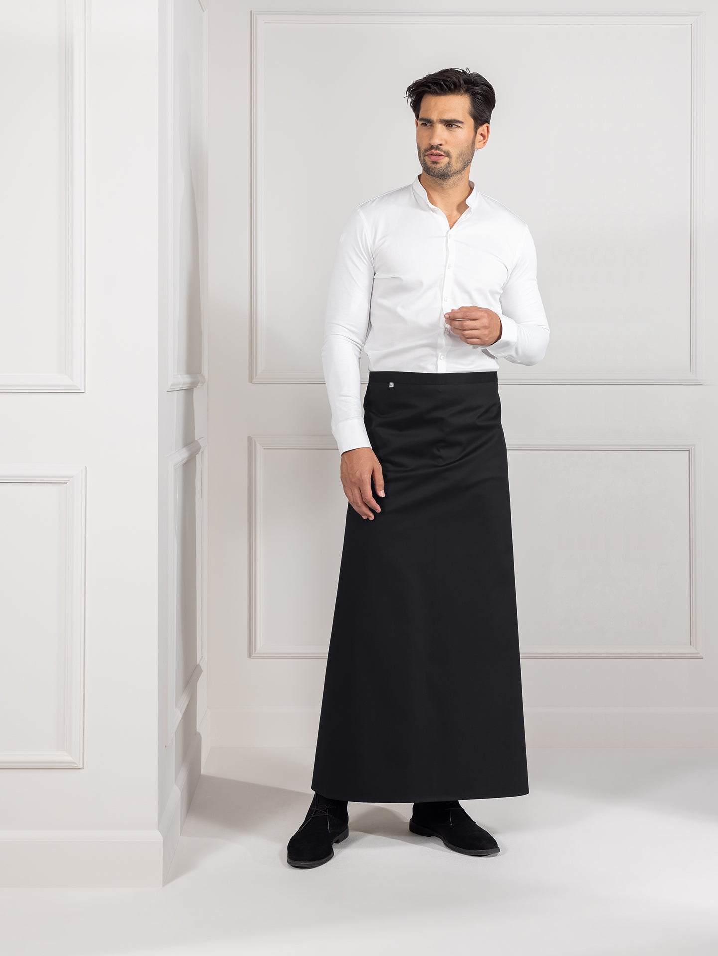 Apron Austin Black by Le Nouveau Chef - ChefsCotton