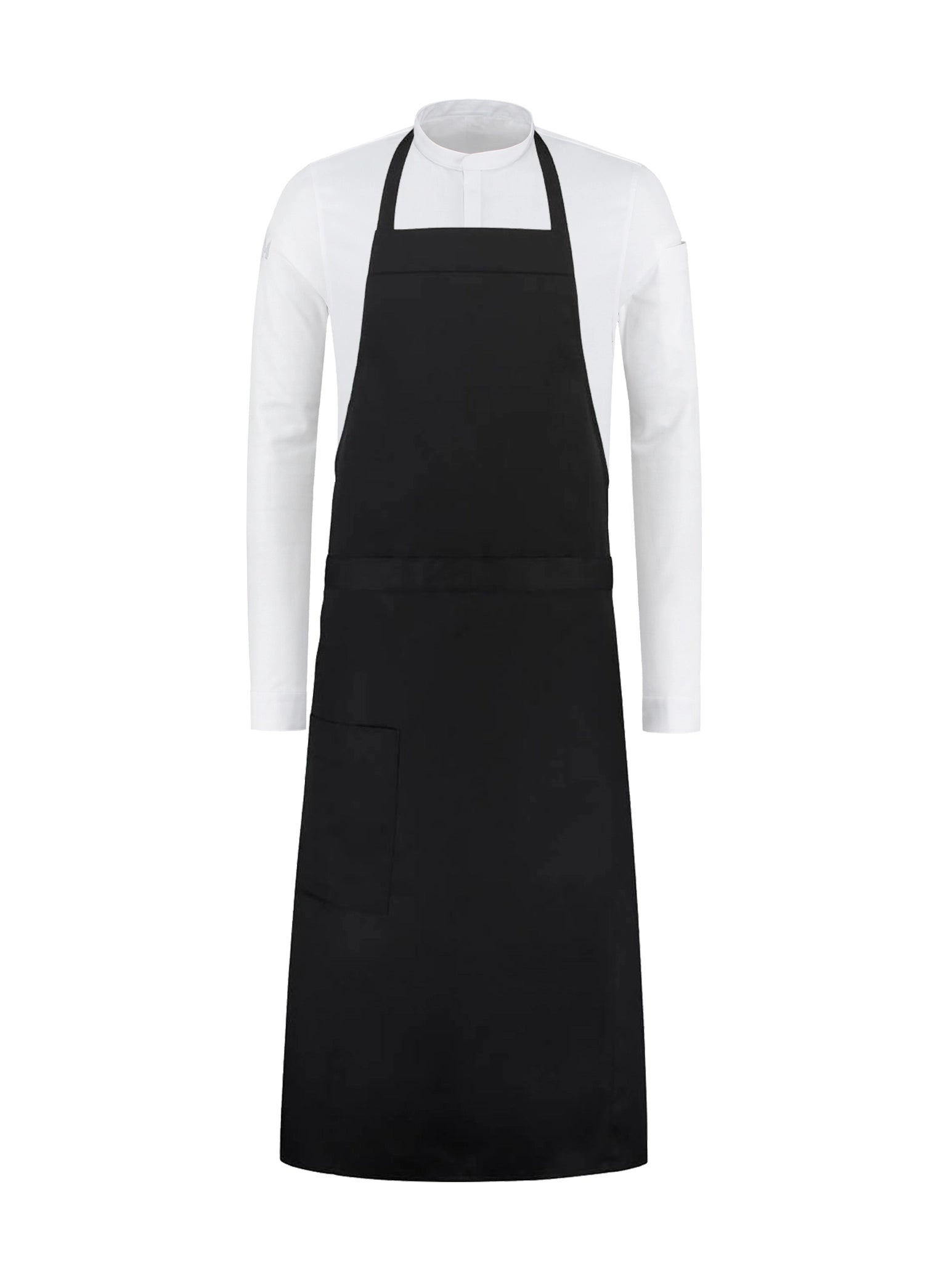 Bib Apron Atlanta Black by Le Nouveau Chef - ChefsCotton