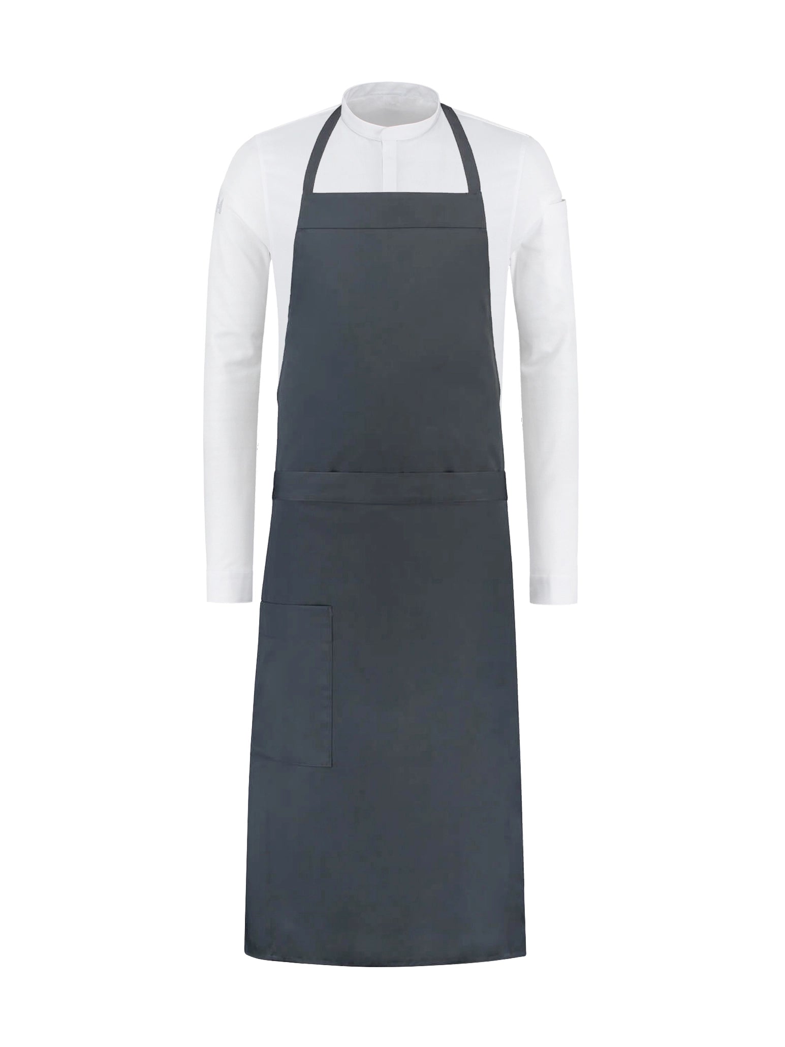 Bib Apron Atlanta Nimbus Grey by Le Nouveau Chef - ChefsCotton