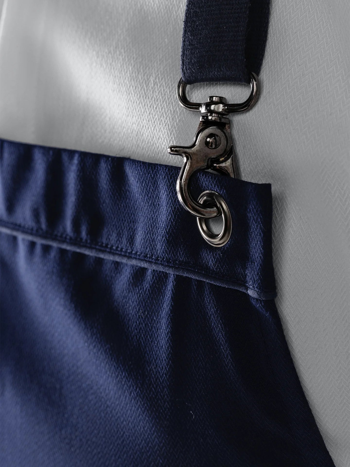 Bib Apron Davos Patriot Blue - Le Nouveau Chef - ChefsCotton - With logo and name embroidery personalisation options