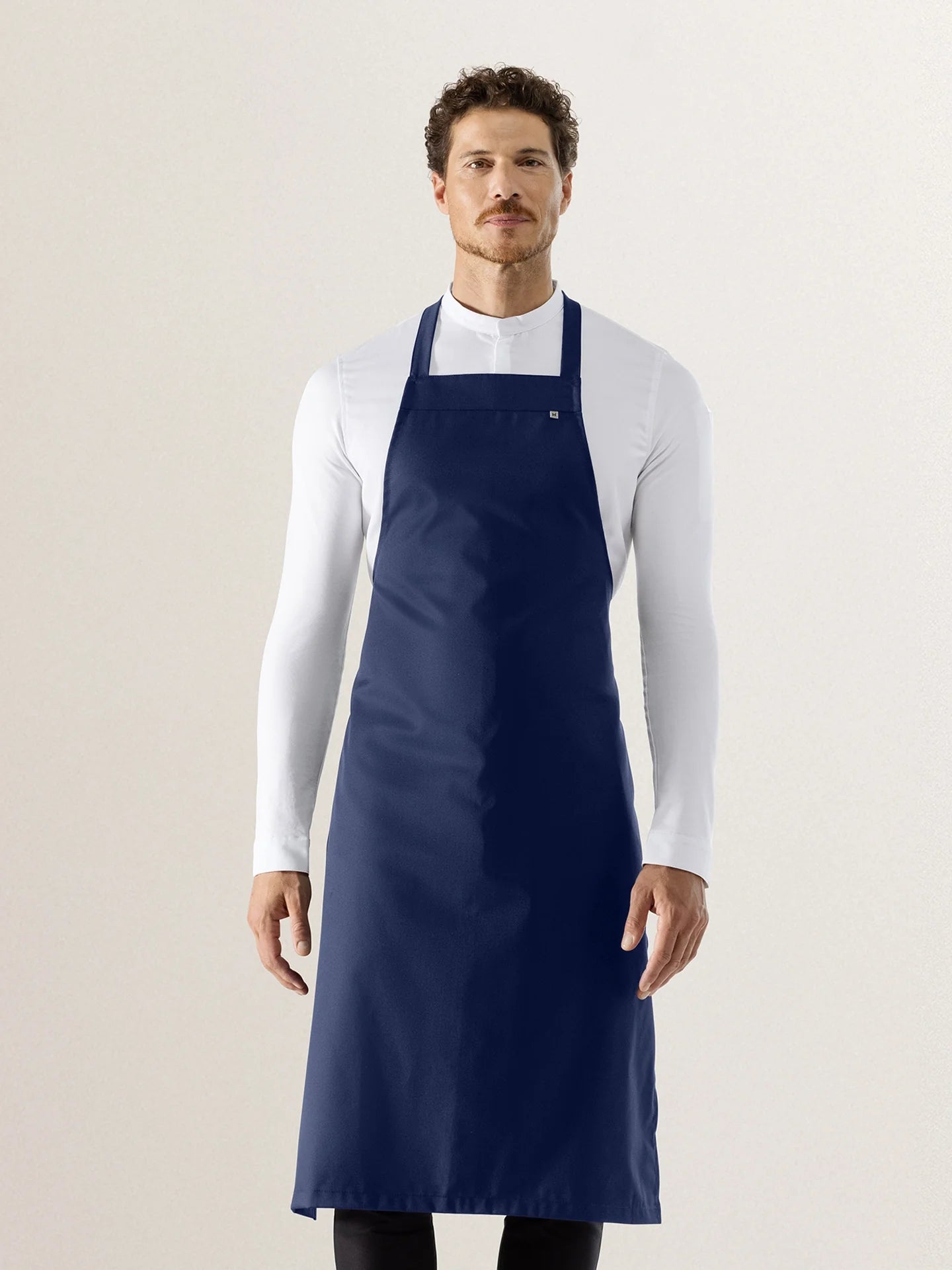 Bib Apron Denver Navy by Le Nouveau Chef - ChefsCotton
