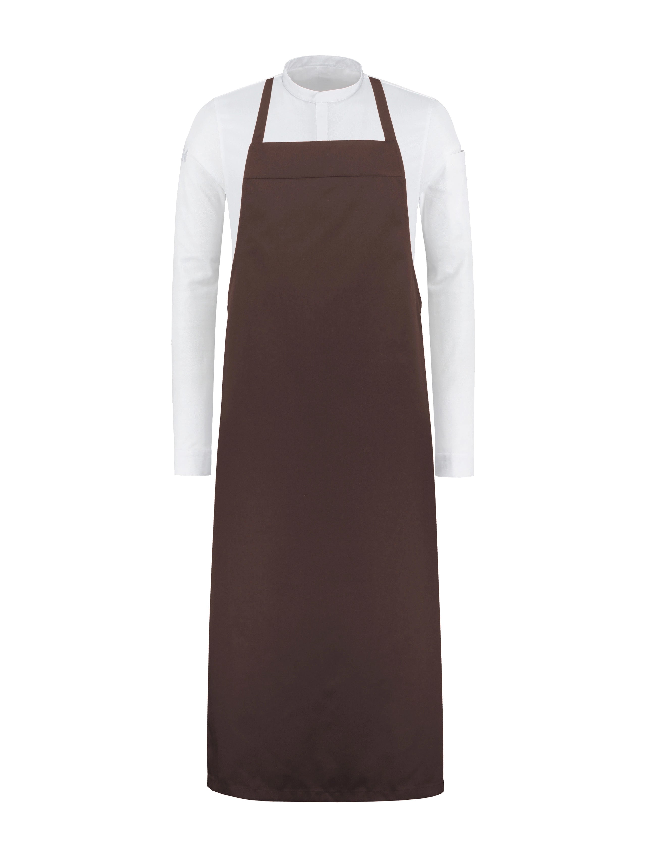 Bib Apron Denver Pure Choco by Le Nouveau Chef - ChefsCotton