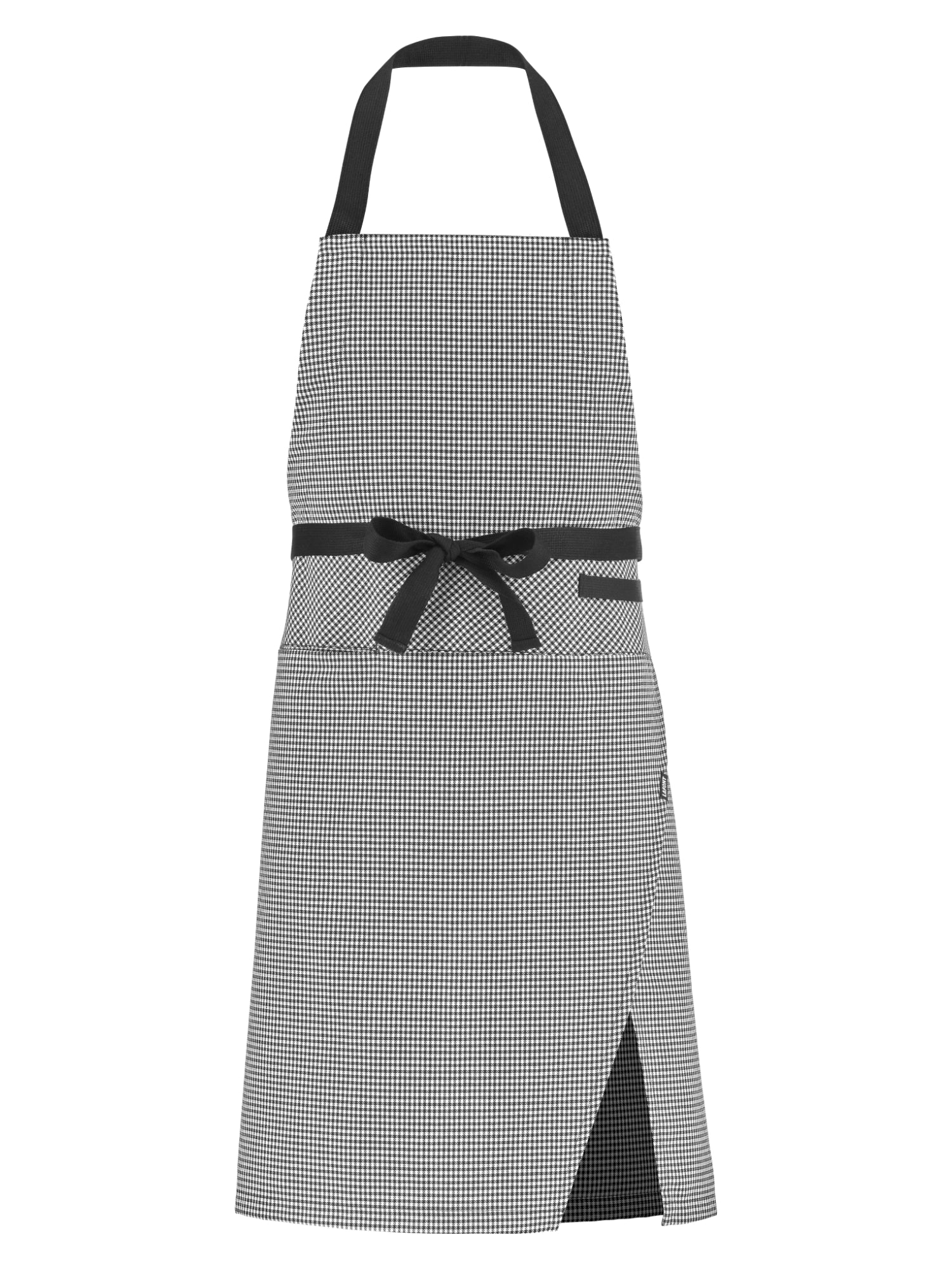 Bib Apron Ogonori Houndstooth by La Font - ChefsCotton