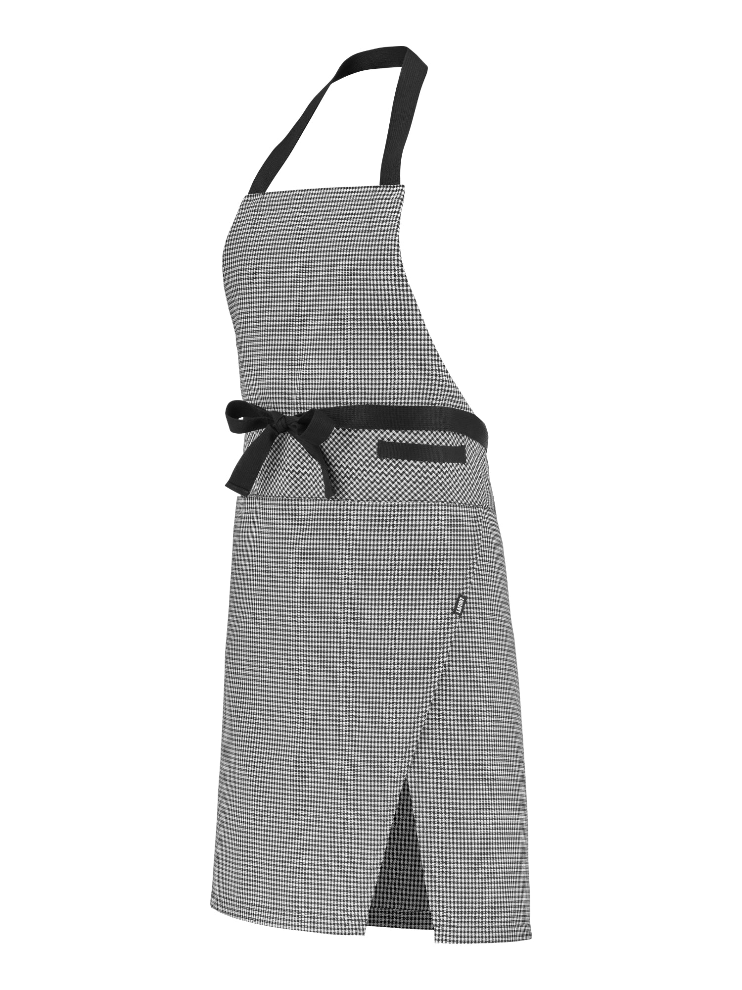 Bib Apron Ogonori Houndstooth by La Font - ChefsCotton