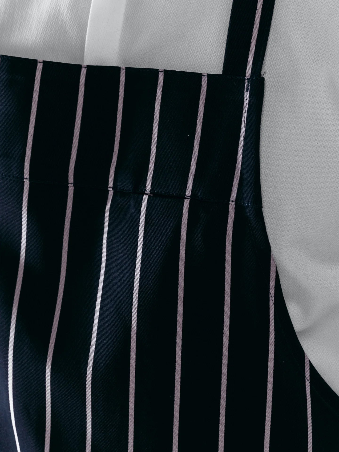 Bib Apron Peter Butcherstripe - Le Nouveau Chef - ChefsCotton - With logo and name embroidery personalisation options