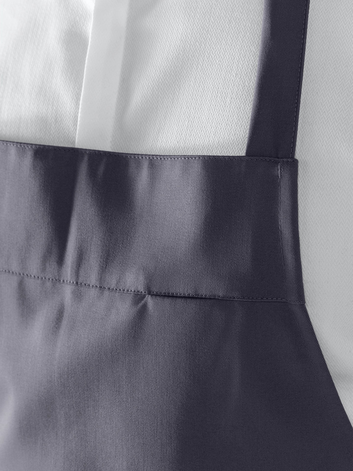 Bib Apron Peter Nimbus Grey - Le Nouveau Chef - ChefsCotton - With logo and name embroidery personalisation options