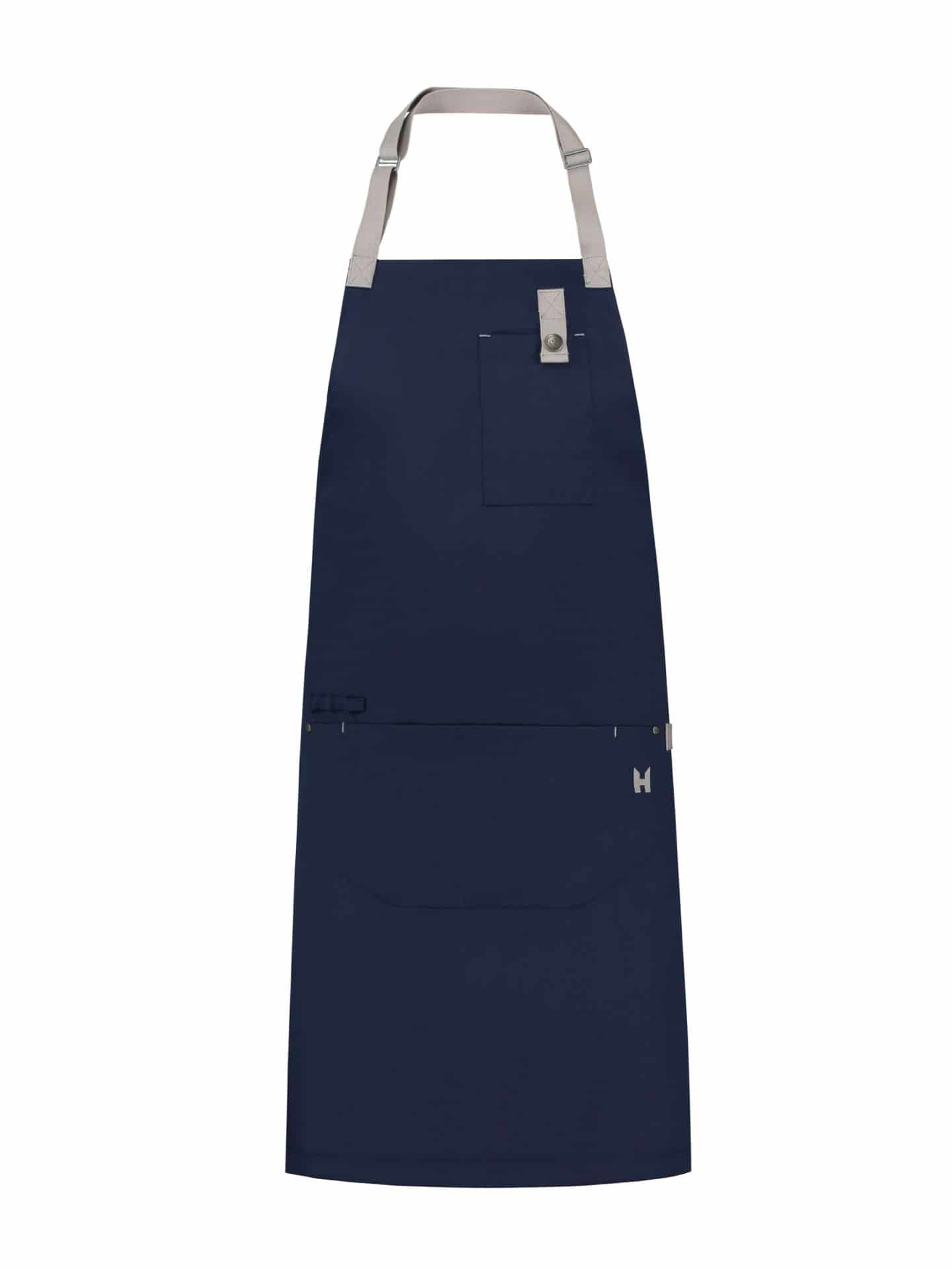 Bib Apron Seattle Navy by Le Nouveau Chef - ChefsCotton