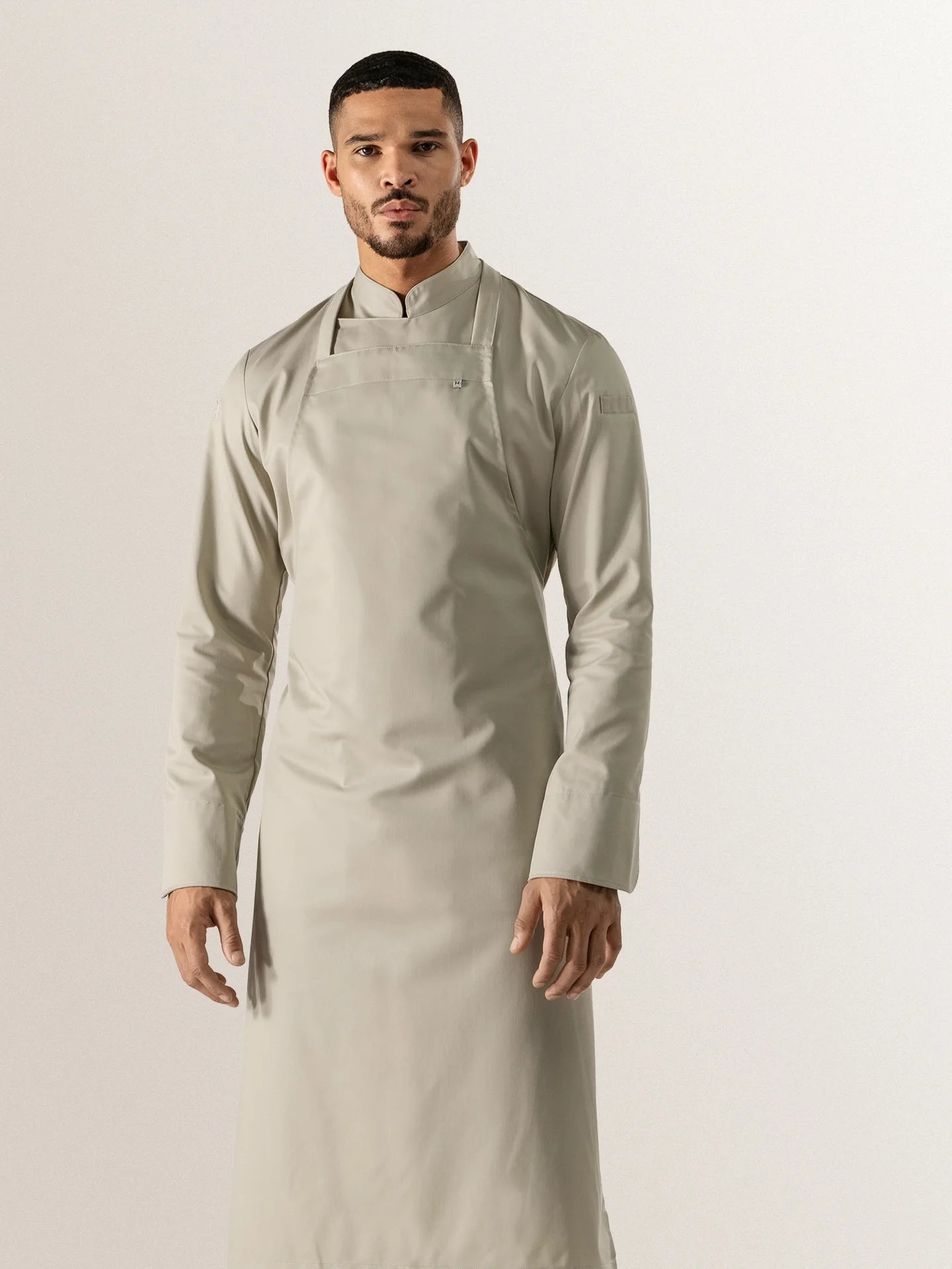 Bib Apron Denver Stone by Le Nouveau Chef - ChefsCotton