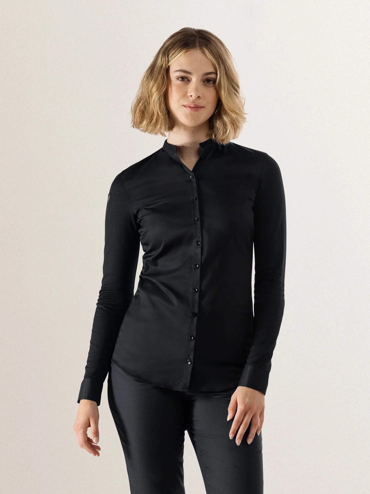 Blouse Lisa Black by Le Nouveau Chef - ChefsCotton