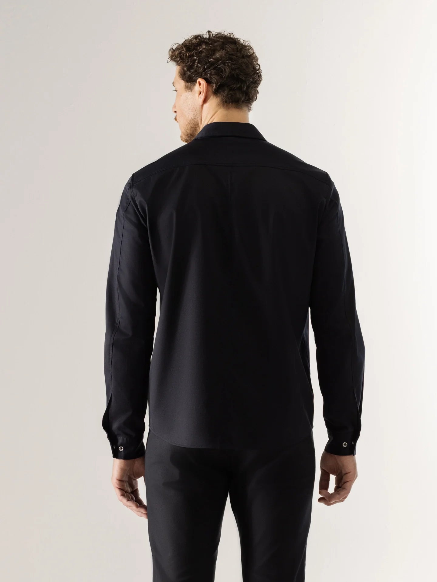 Chef Jacket Damian Black Le Nouveau Chef with zipper and overshirt ChefsCotton
