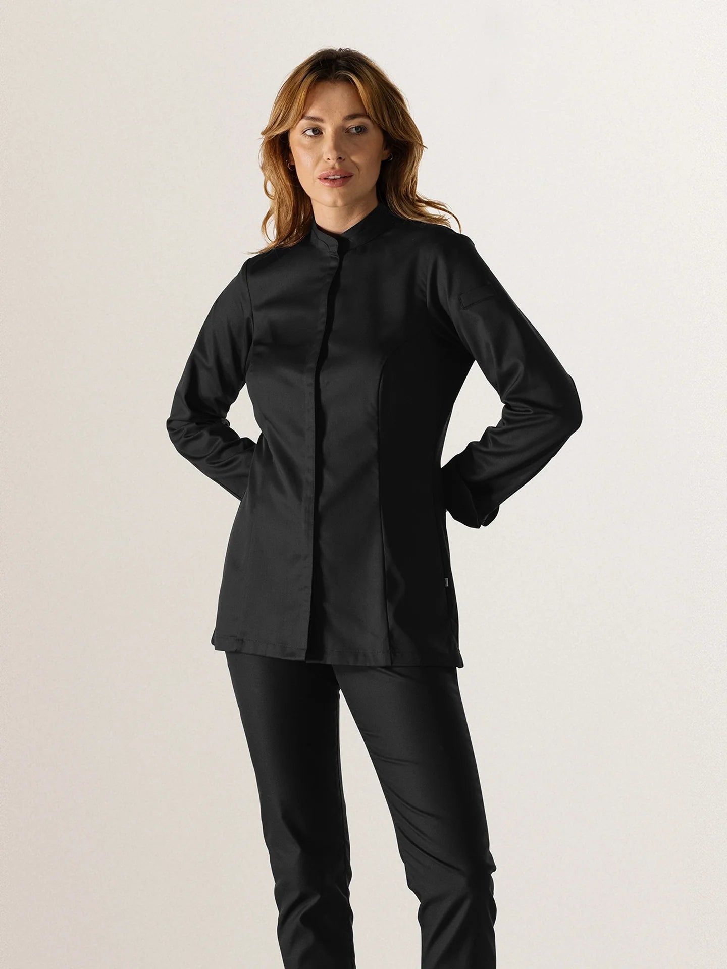 Chef Jacket Elise Black by Le Nouveau Chef - ChefsCotton