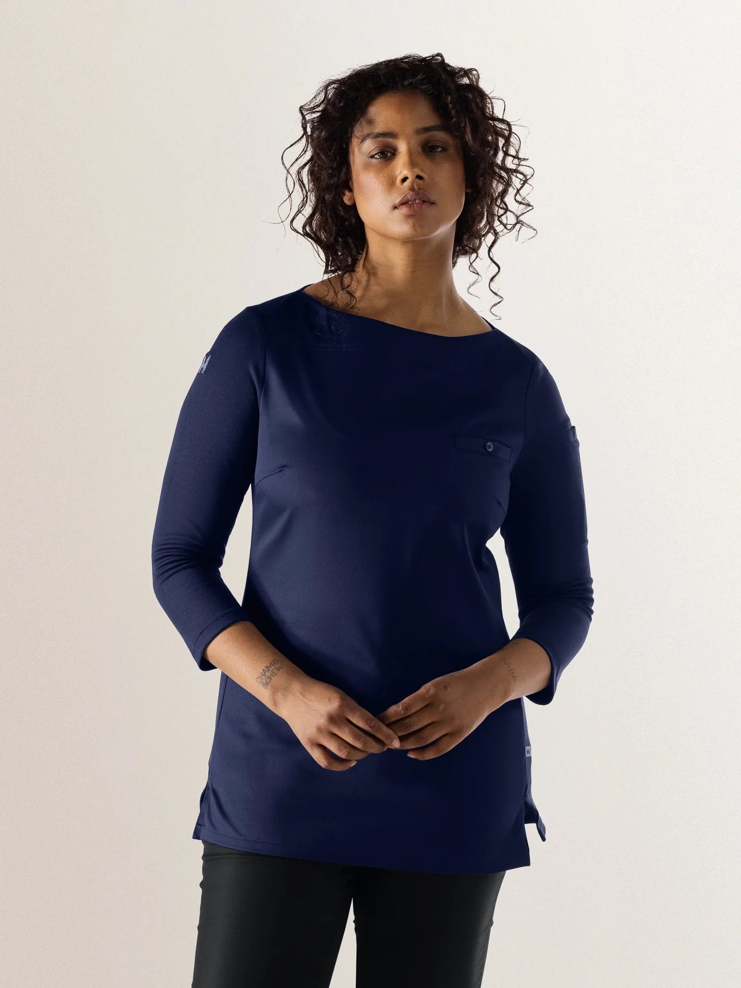 Chef Jacket Evy Patriot Blue Le Nouveau Chef ChefsCotton