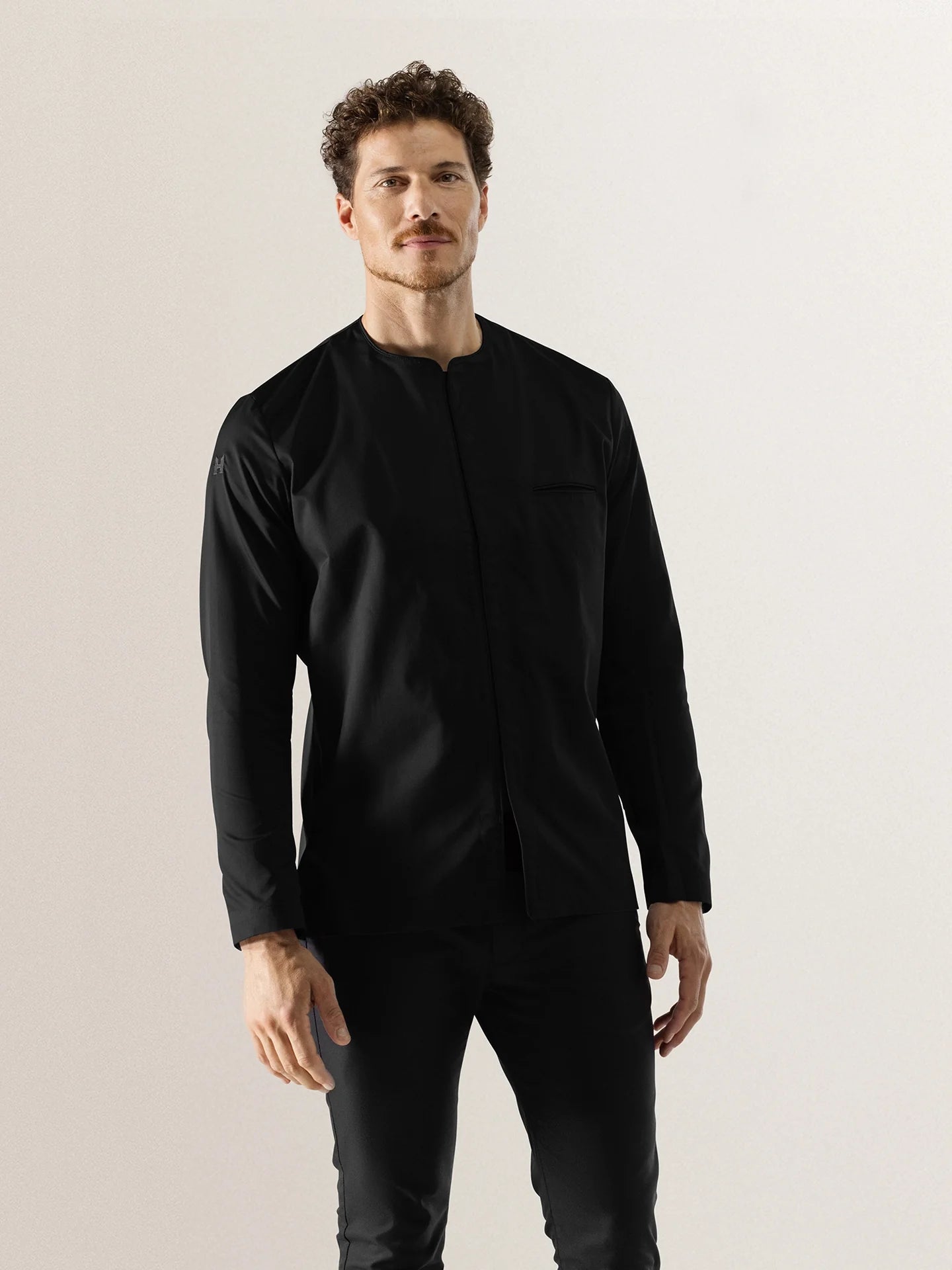 Chef Jacket Jason Black by Le Nouveau Chef - ChefsCotton