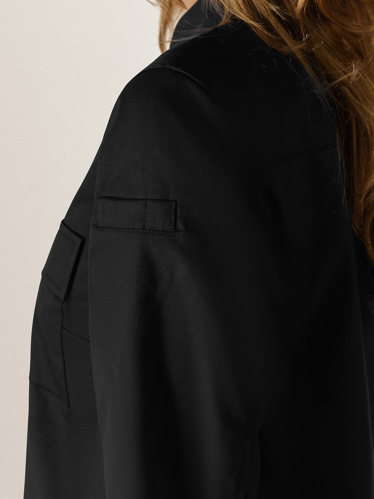Chef Jacket For Women Mila Black Le Nouveau Chef with zipper and overshirt ChefsCotton