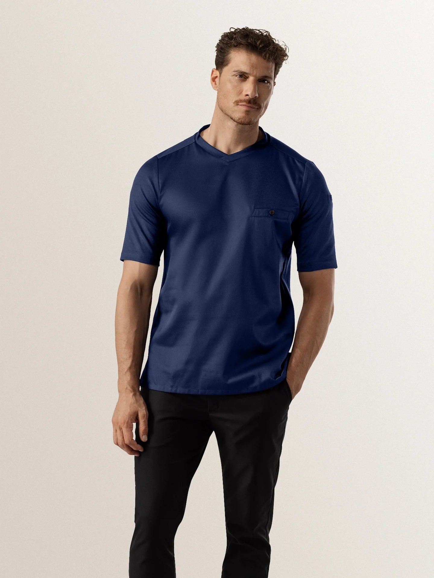 Chef T-Shirt Ferre Patriot Blue by Le Nouveau Chef - ChefsCotton