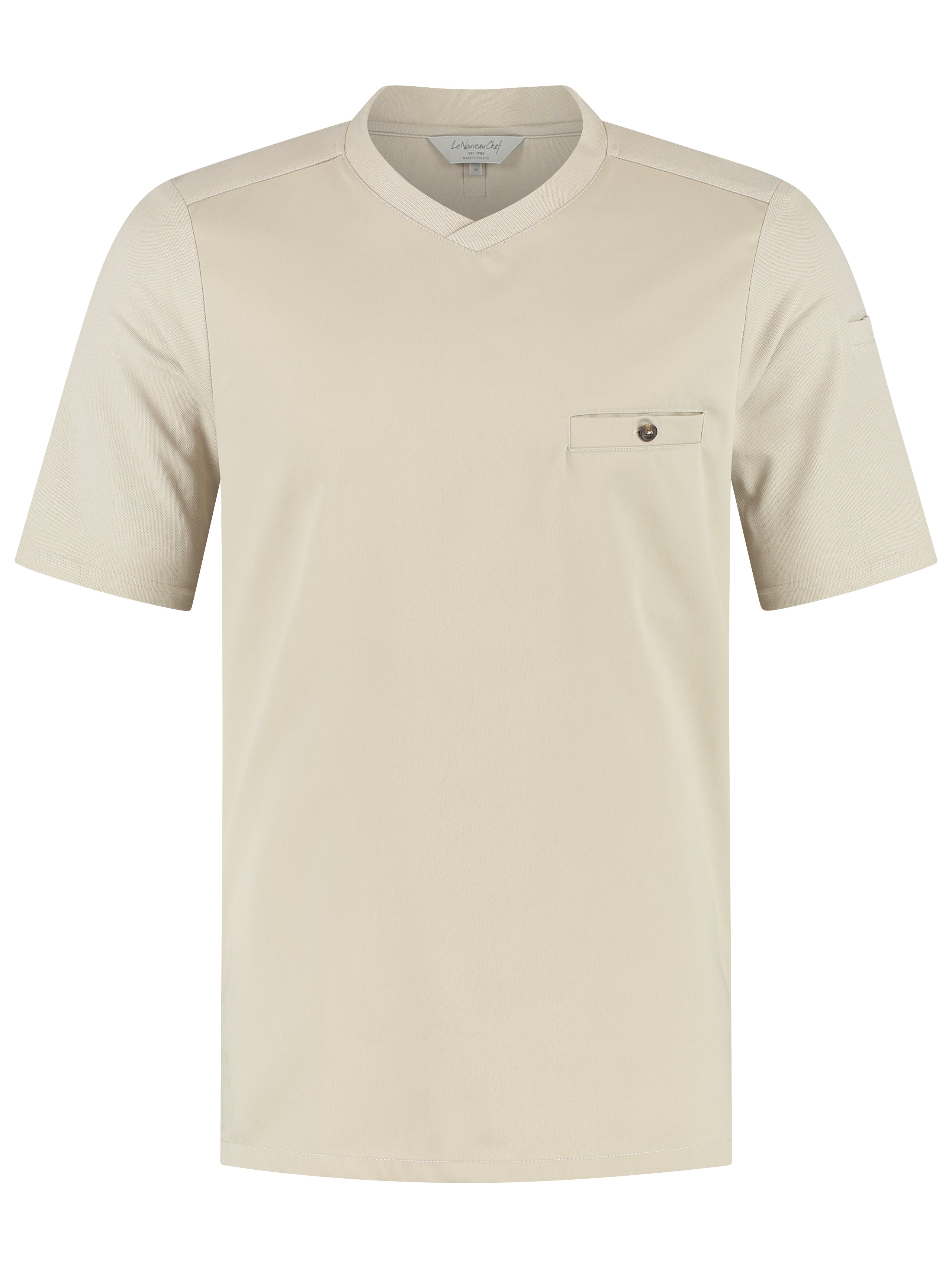 Short Sleeve Chef Jacket For Men Ferre Stone Le_Nouveau Chef - ChefsCotton