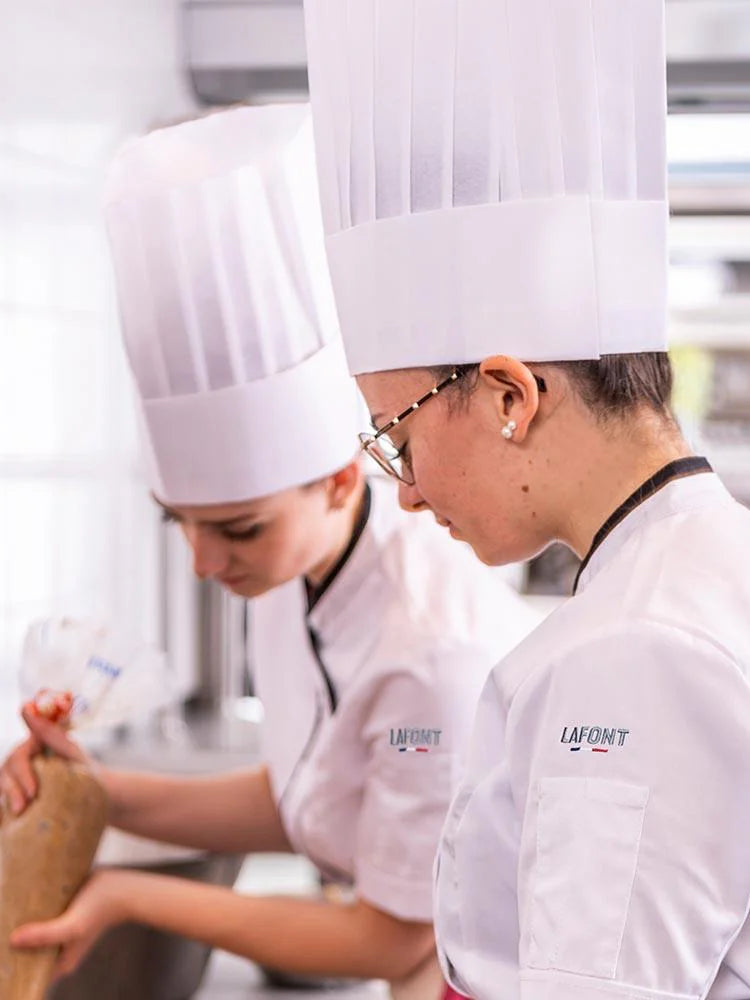 Chef's Hat Straight Unwoven Millefeuille White (Per 10 Units)