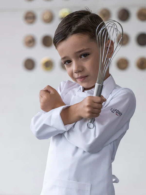 Kids Apron Galanga White by LaFont - ChefsCotton
