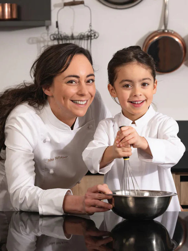 Kids Chef Jacket Basil White by LaFont - ChefsCotton