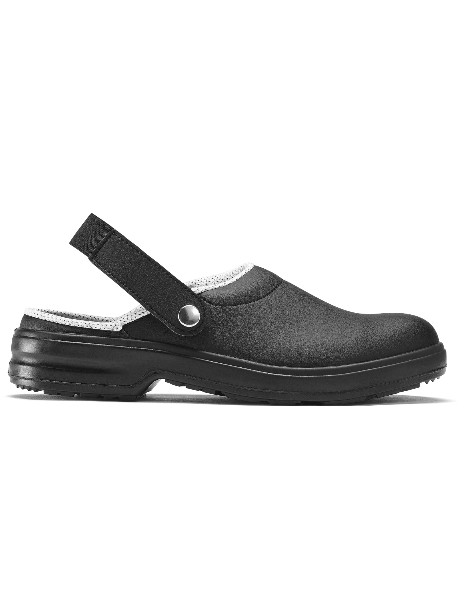 Kitchen Clog SILVO Black by Nordways - ChefsCotton