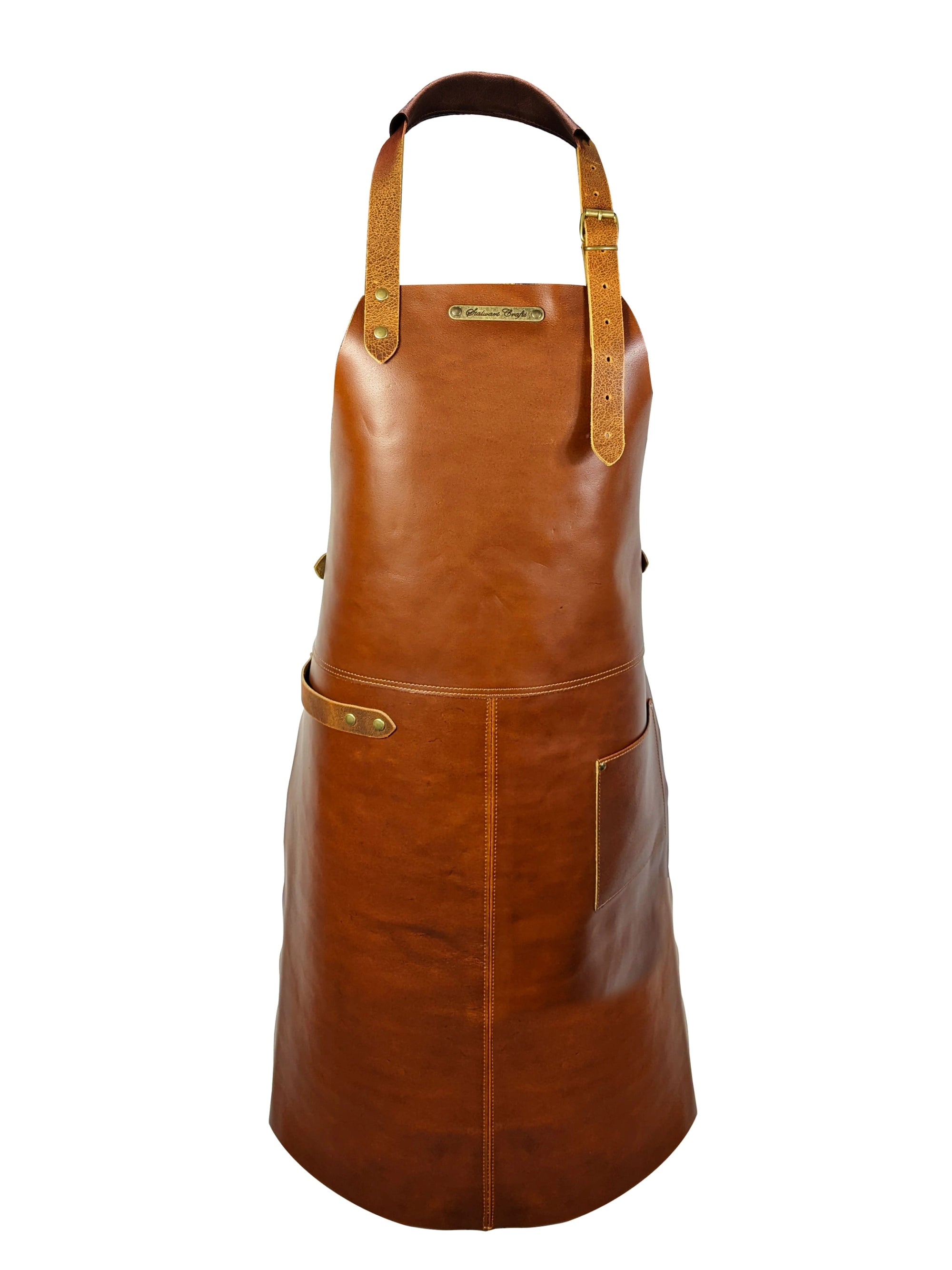Leather Apron Classic Whiskey Rustic by Handcrafted Leather Aprons - ChefsCotton