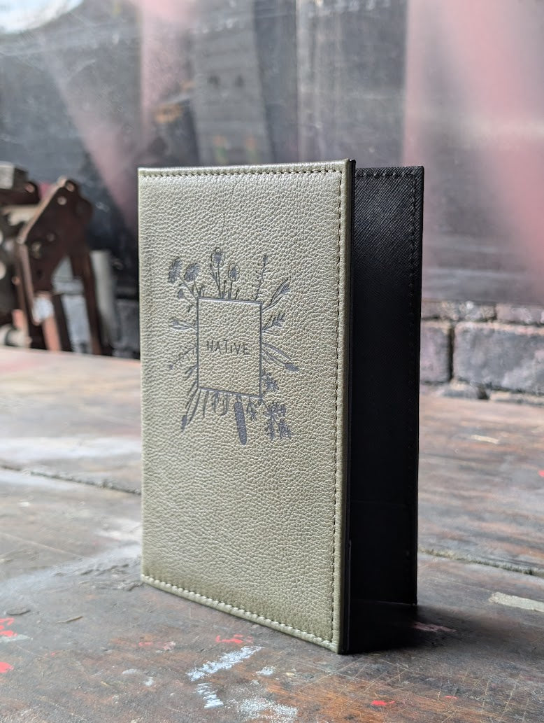 Custom Leather Menu Cover Deluxe Hardcover Style - ChefsCotton