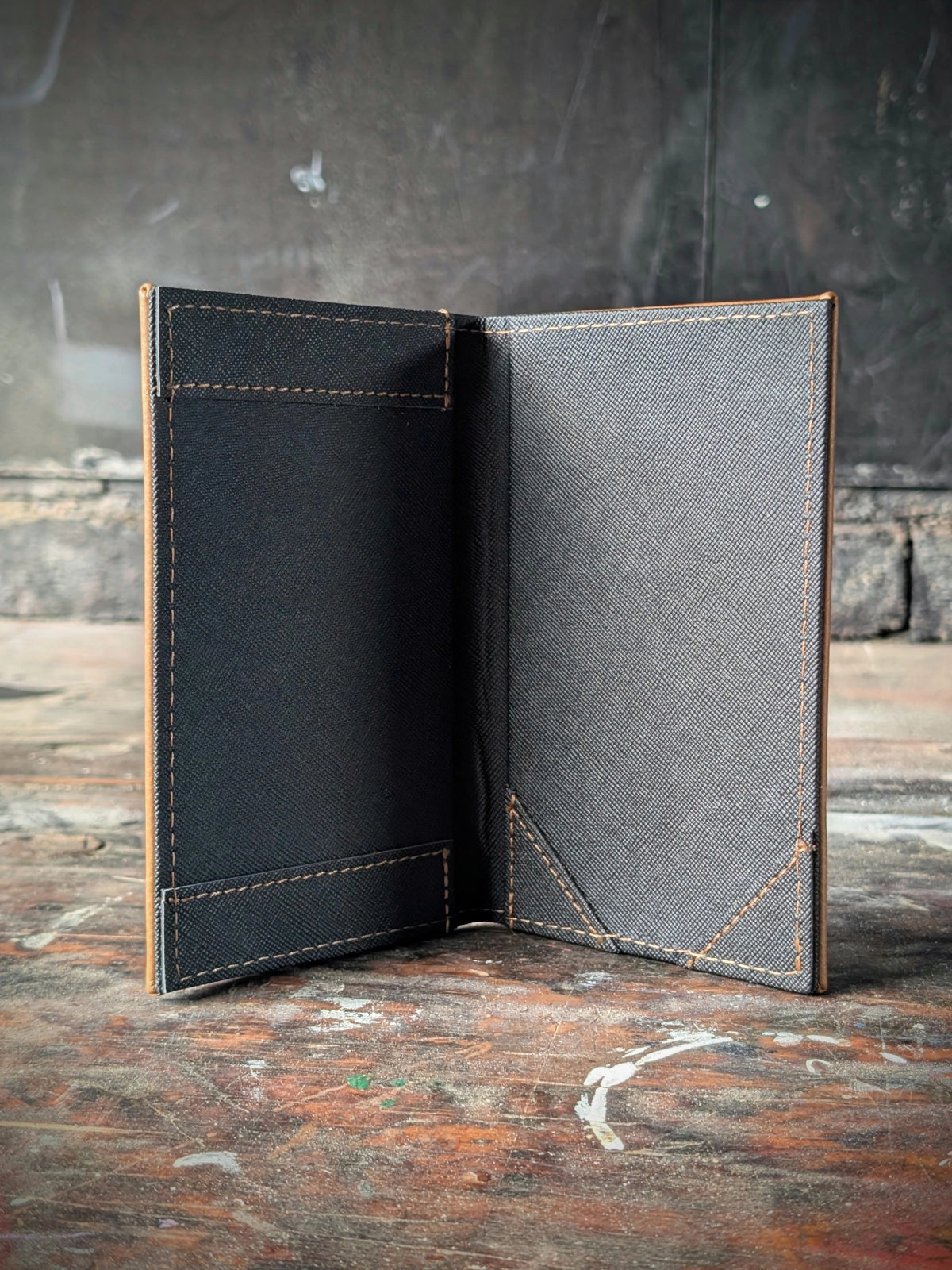 Custom Leather Menu Cover Deluxe Hardcover Style - ChefsCotton