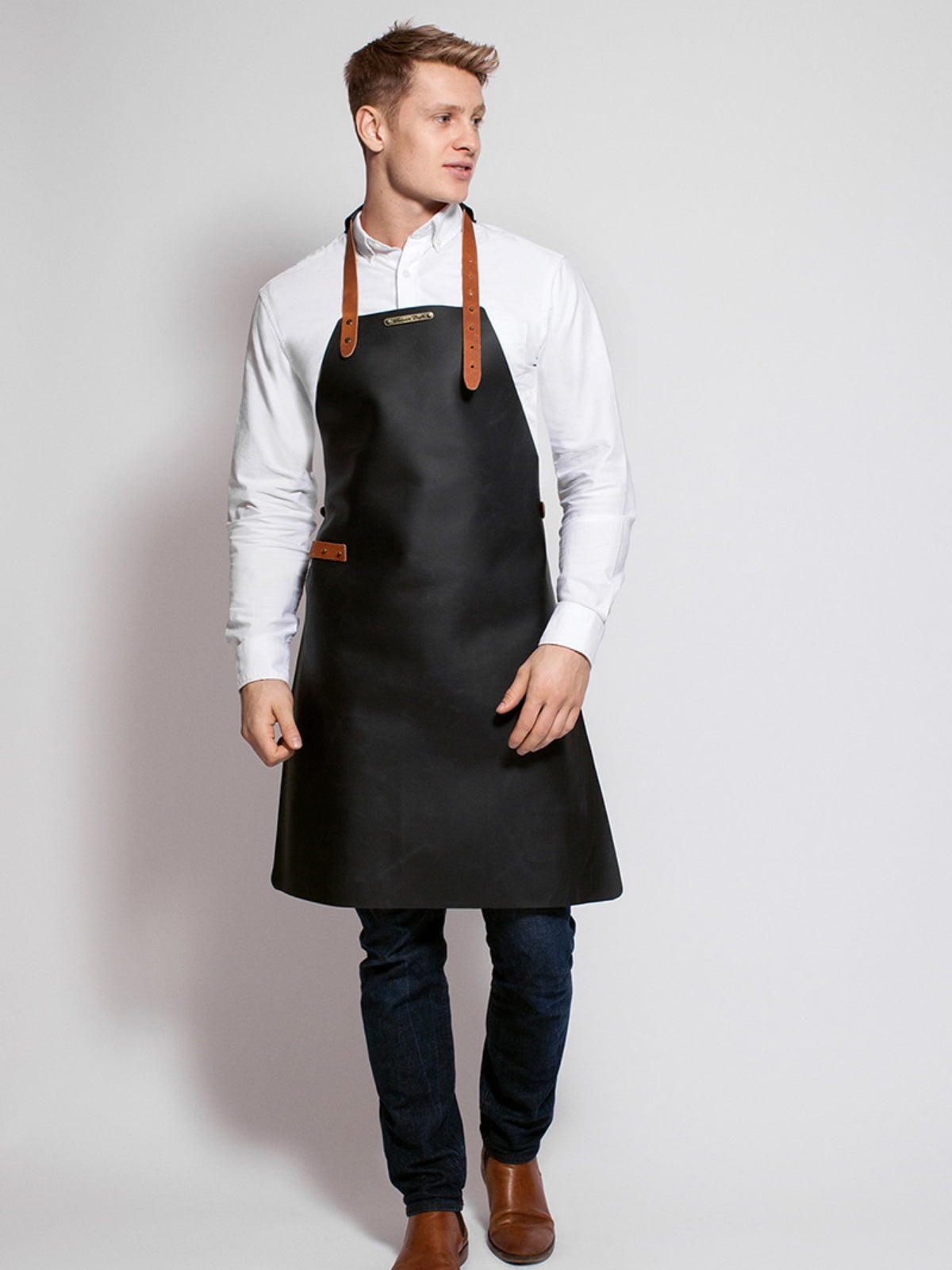 Leather Apron Basic Black
