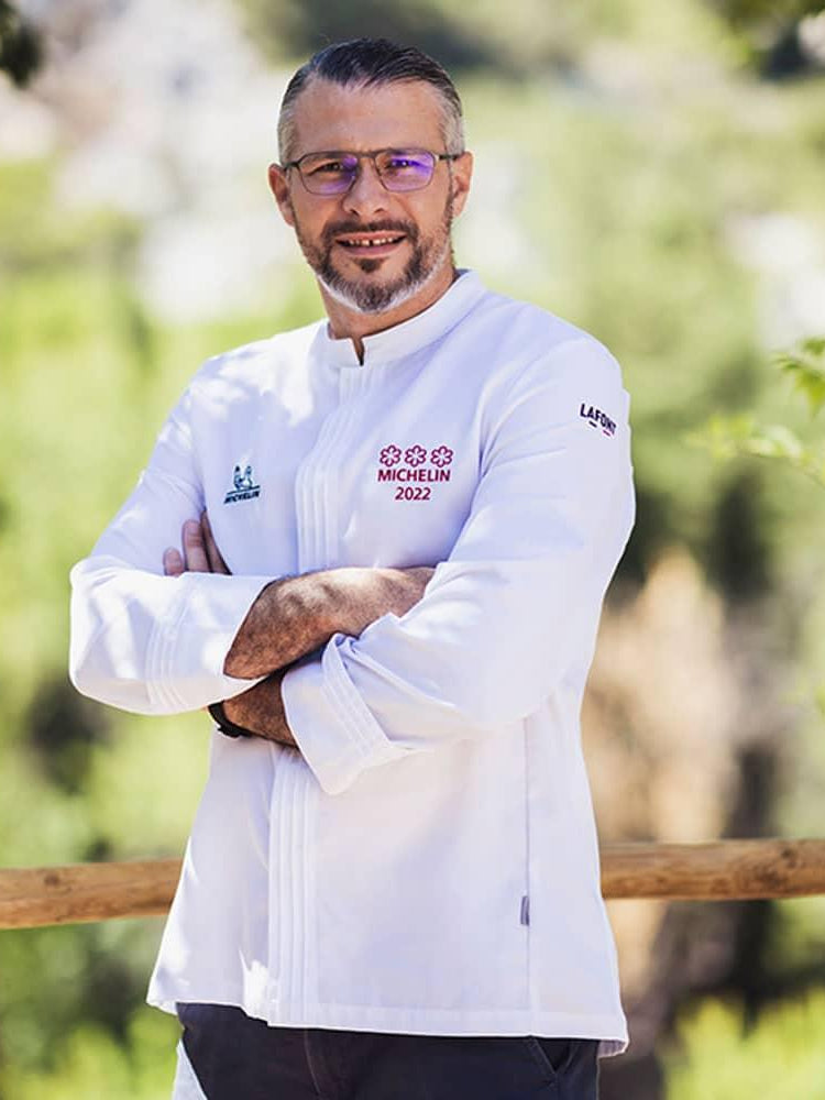 Men's Chef Jacket Cristal Pi White by LaFont - ChefsCotton