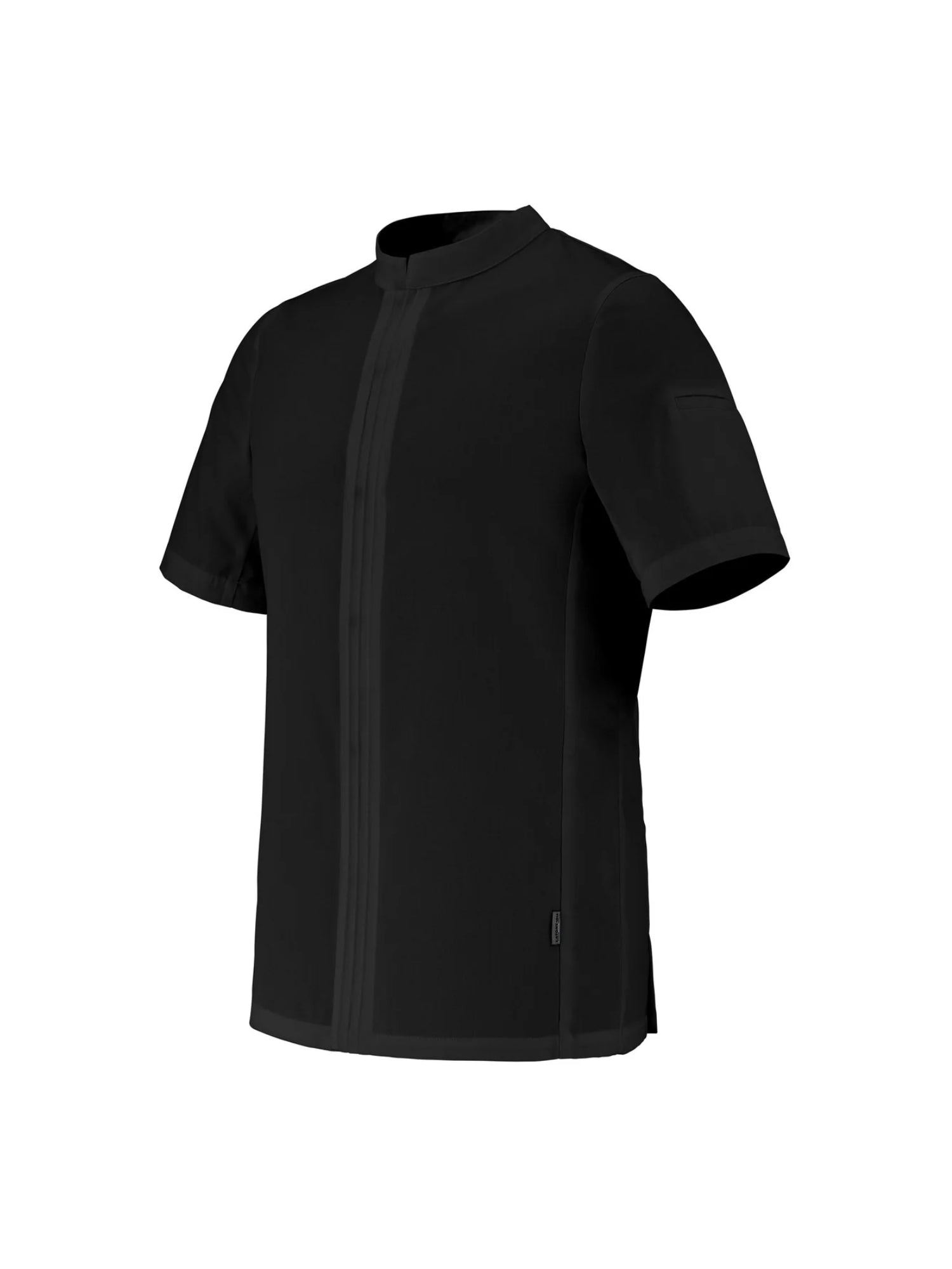 Men's Short-Sleeved Chef Jacket Cristal Pi Black by LaFont - ChefsCotton