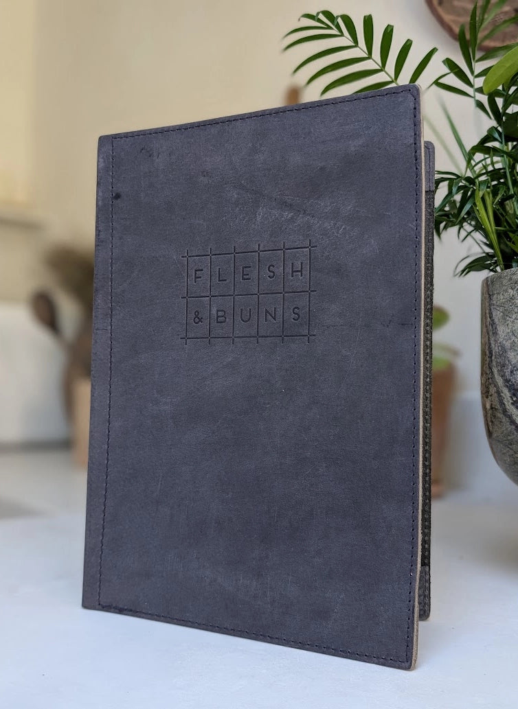 Menu Cover Saddlehide Skin - Magazine Style by ChefsCotton - ChefsCotton