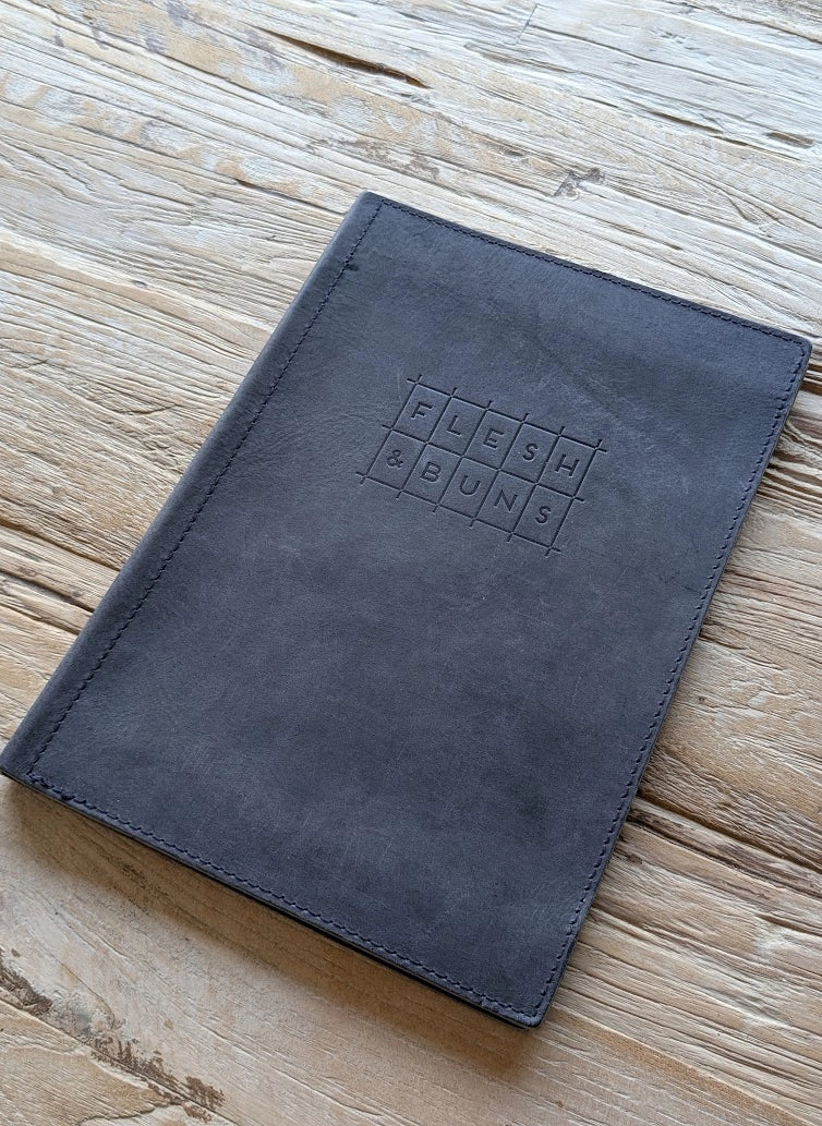 Menu Cover Saddlehide Skin - Magazine Style by ChefsCotton - ChefsCotton
