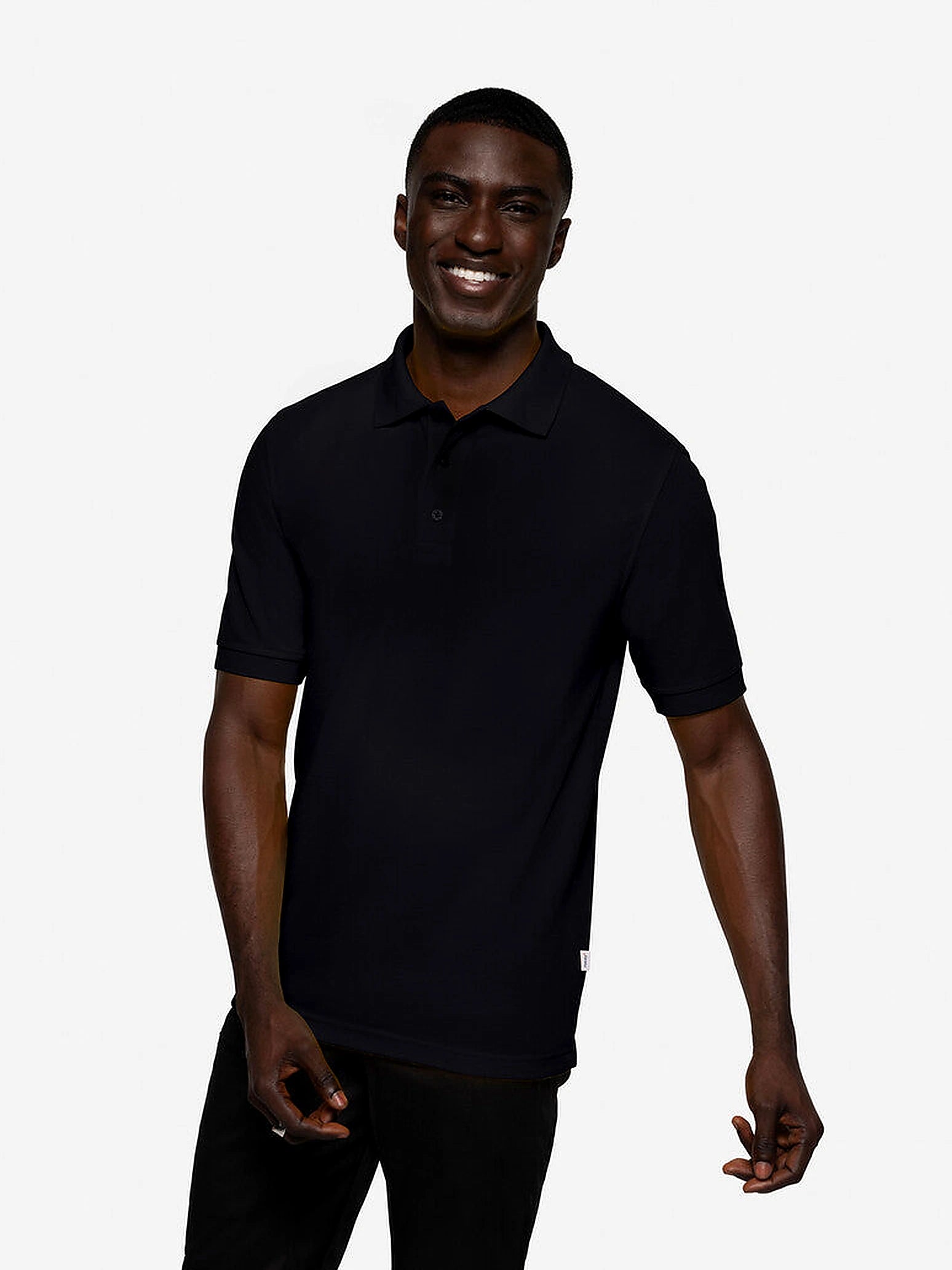 Performance Unisex Polo Mikralinar® Black by Hakro - ChefsCotton