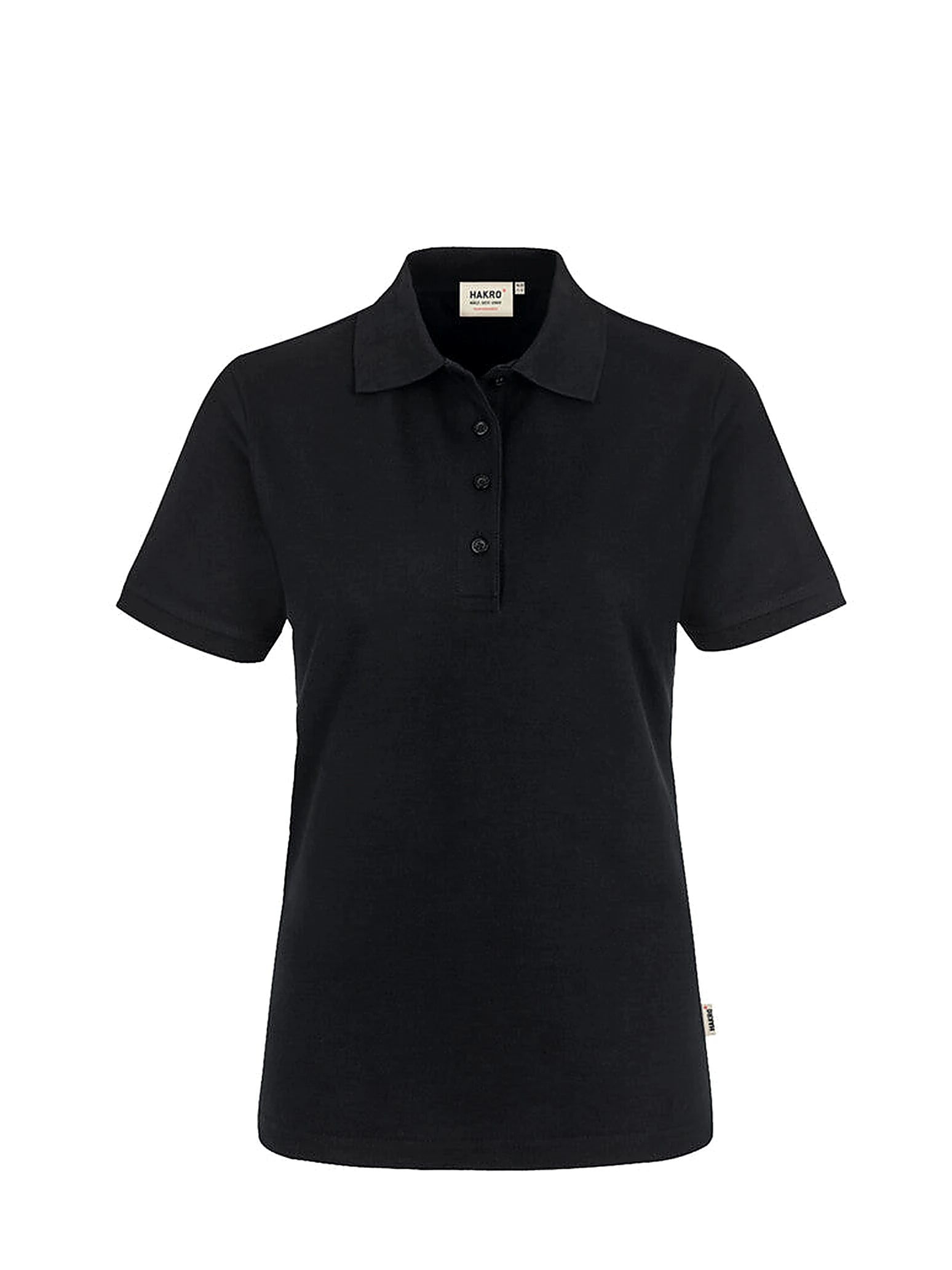 Performance Women Polo Mikralinar® Black by Hakro - ChefsCotton