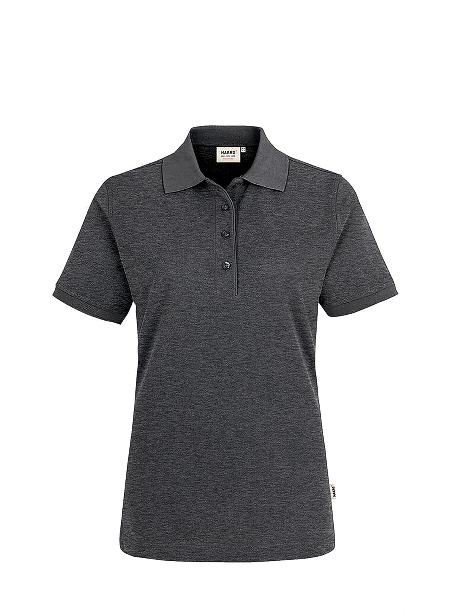 Performance Women Polo Mikralinar® Mottled Anthracite by Hakro - ChefsCotton