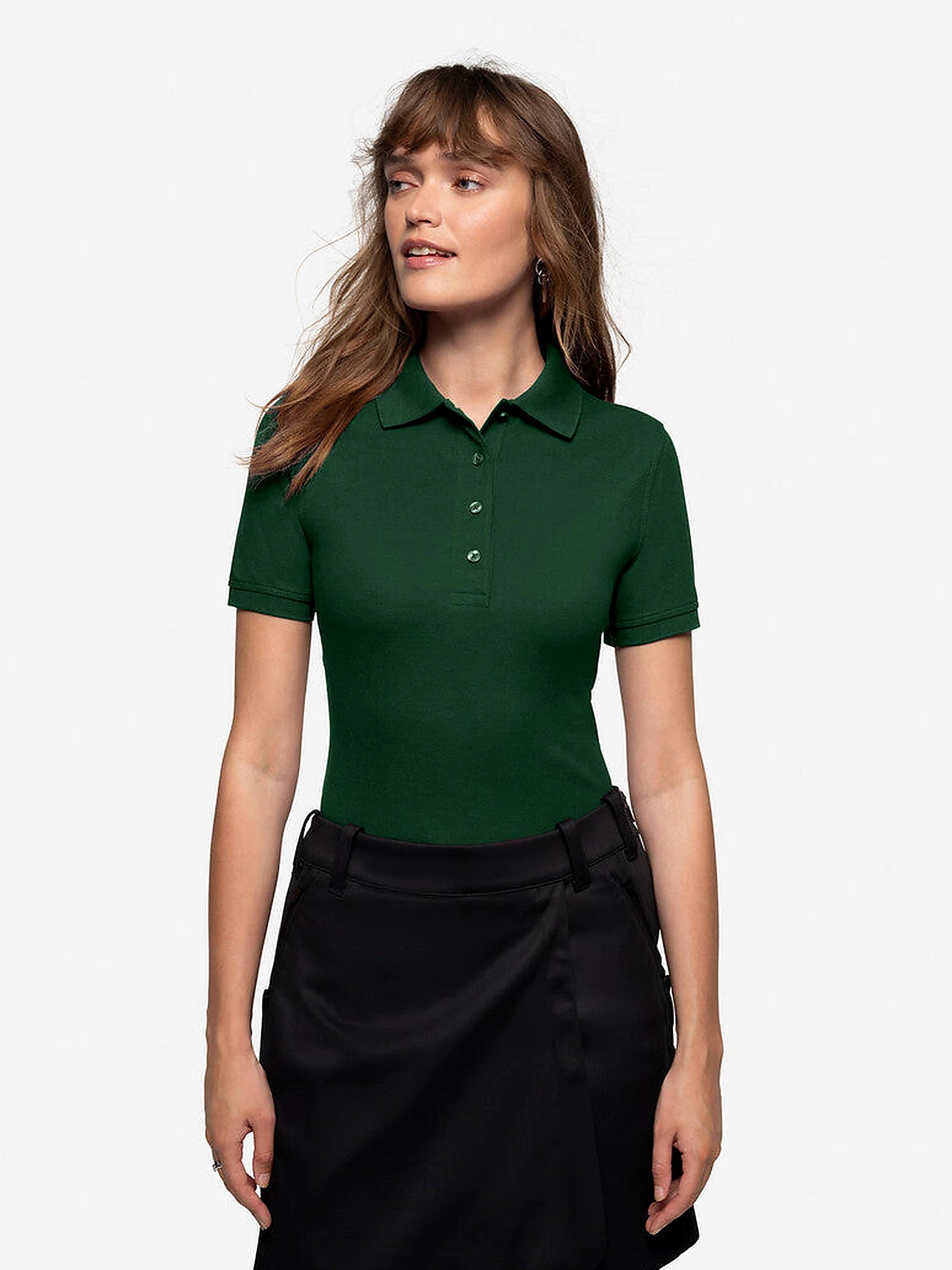 Performance Women Polo Mikralinar® Pine Green by Hakro - ChefsCotton