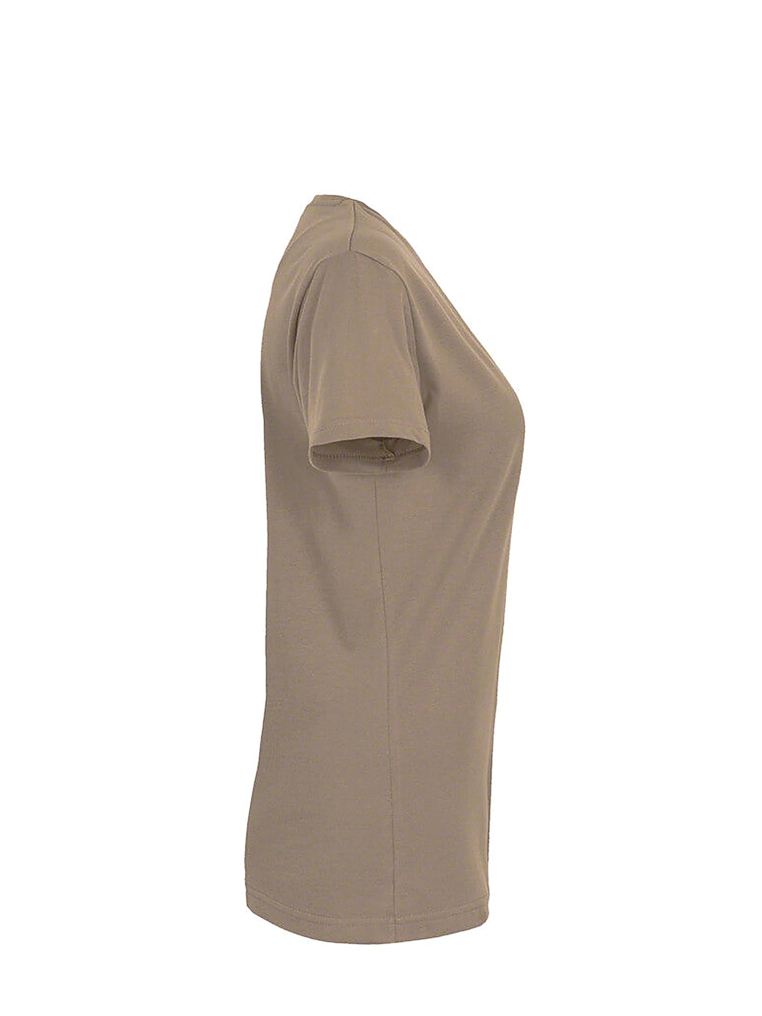 Performance Women V-Shirt Mikralinar® Khaki by Hakro - ChefsCotton
