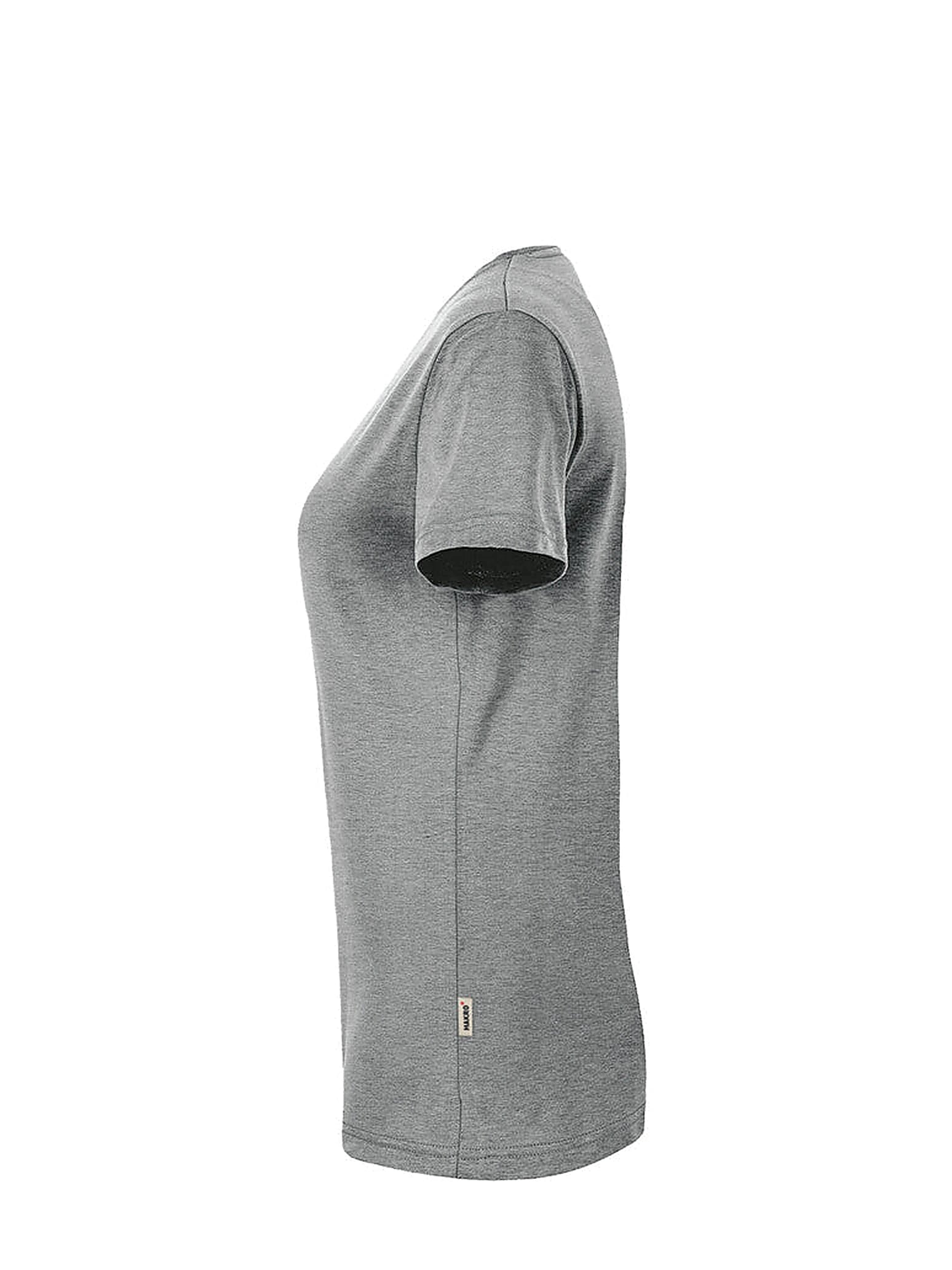 Performance Women V-Shirt Mikralinar® Mottled Grey by Hakro - ChefsCotton