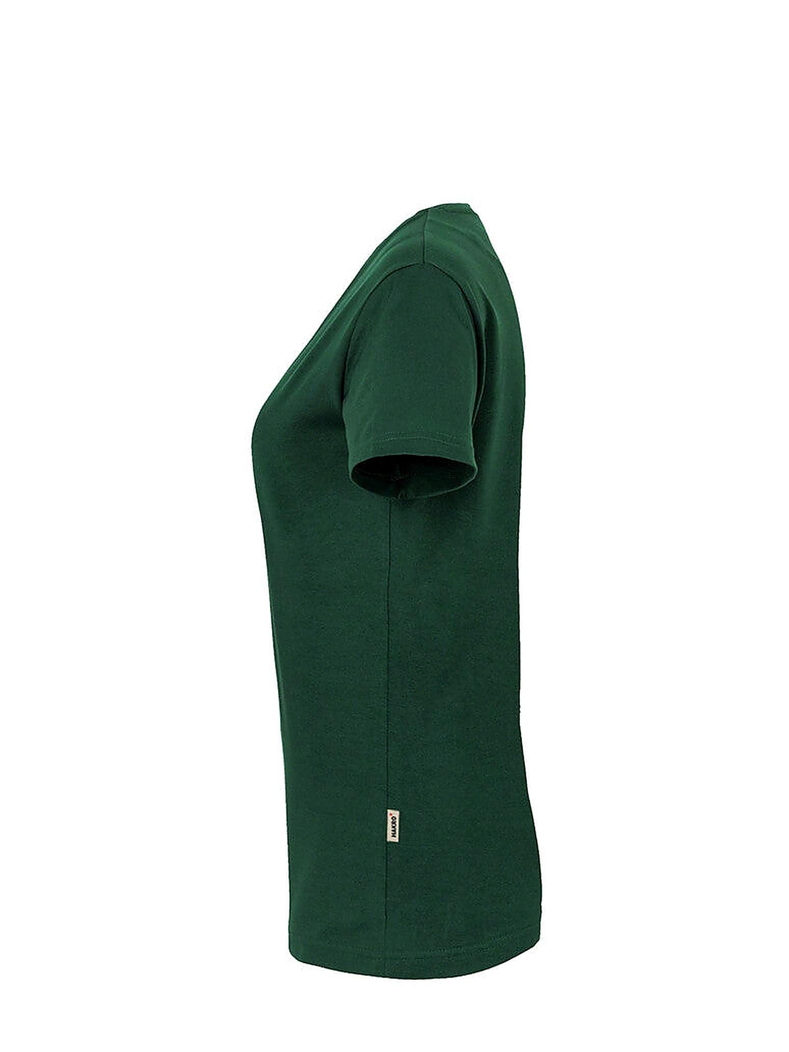 Performance Women V-Shirt Mikralinar® Pine Green by Hakro - ChefsCotton