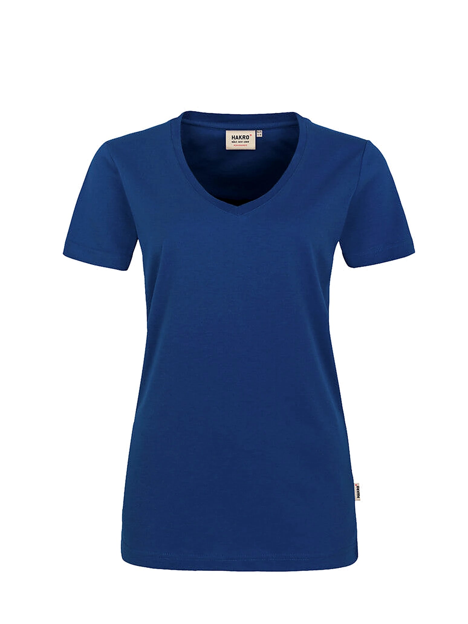 Performance Women V-Shirt Mikralinar® Ultramarine Blue by Hakro - ChefsCotton