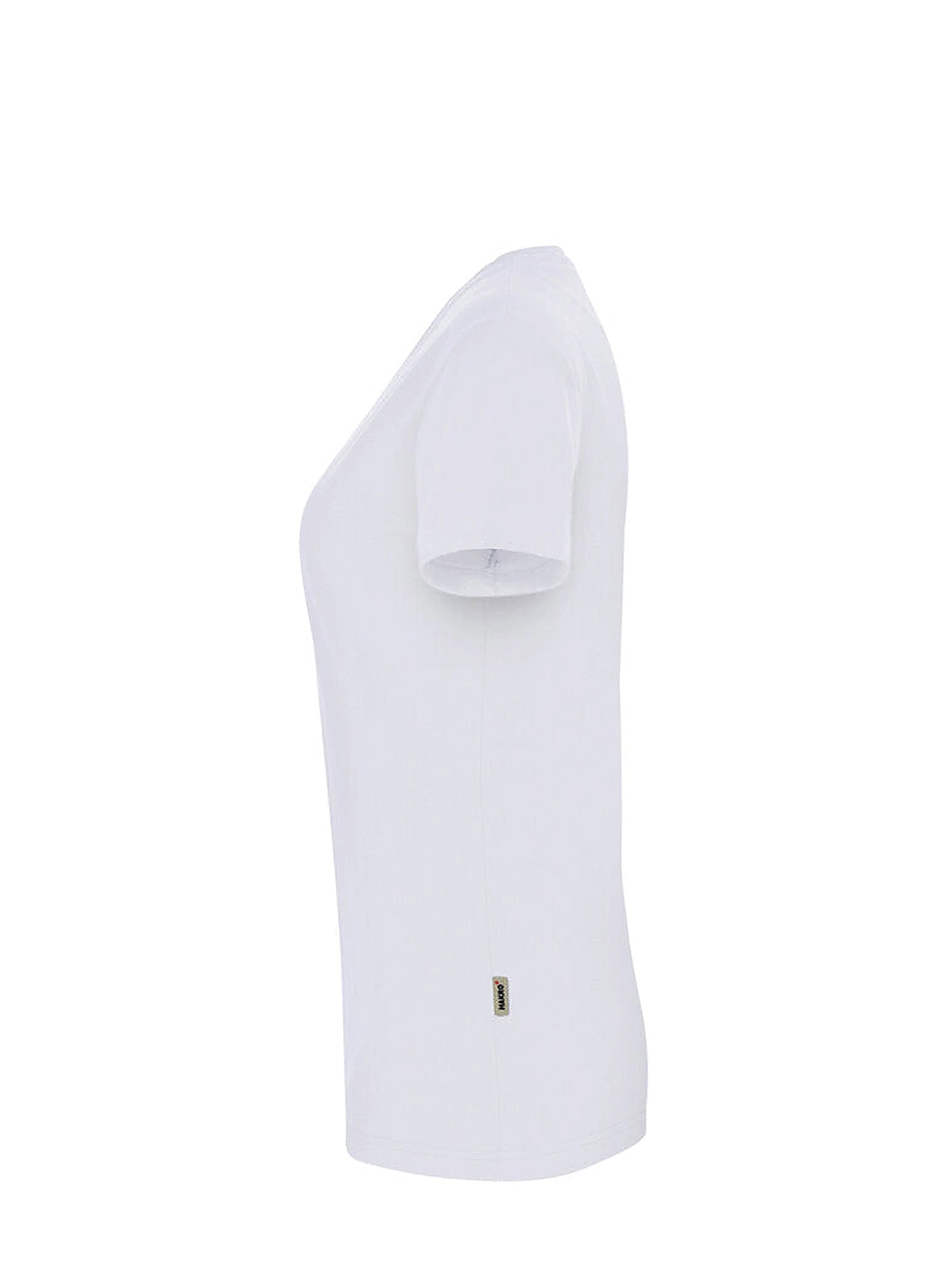Performance Women V-Shirt Mikralinar® White by Hakro - ChefsCotton