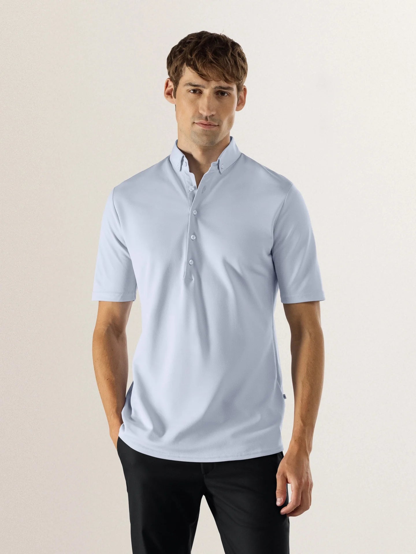 Polo Matteo Light Blue by Le Nouveau Chef - ChefsCotton