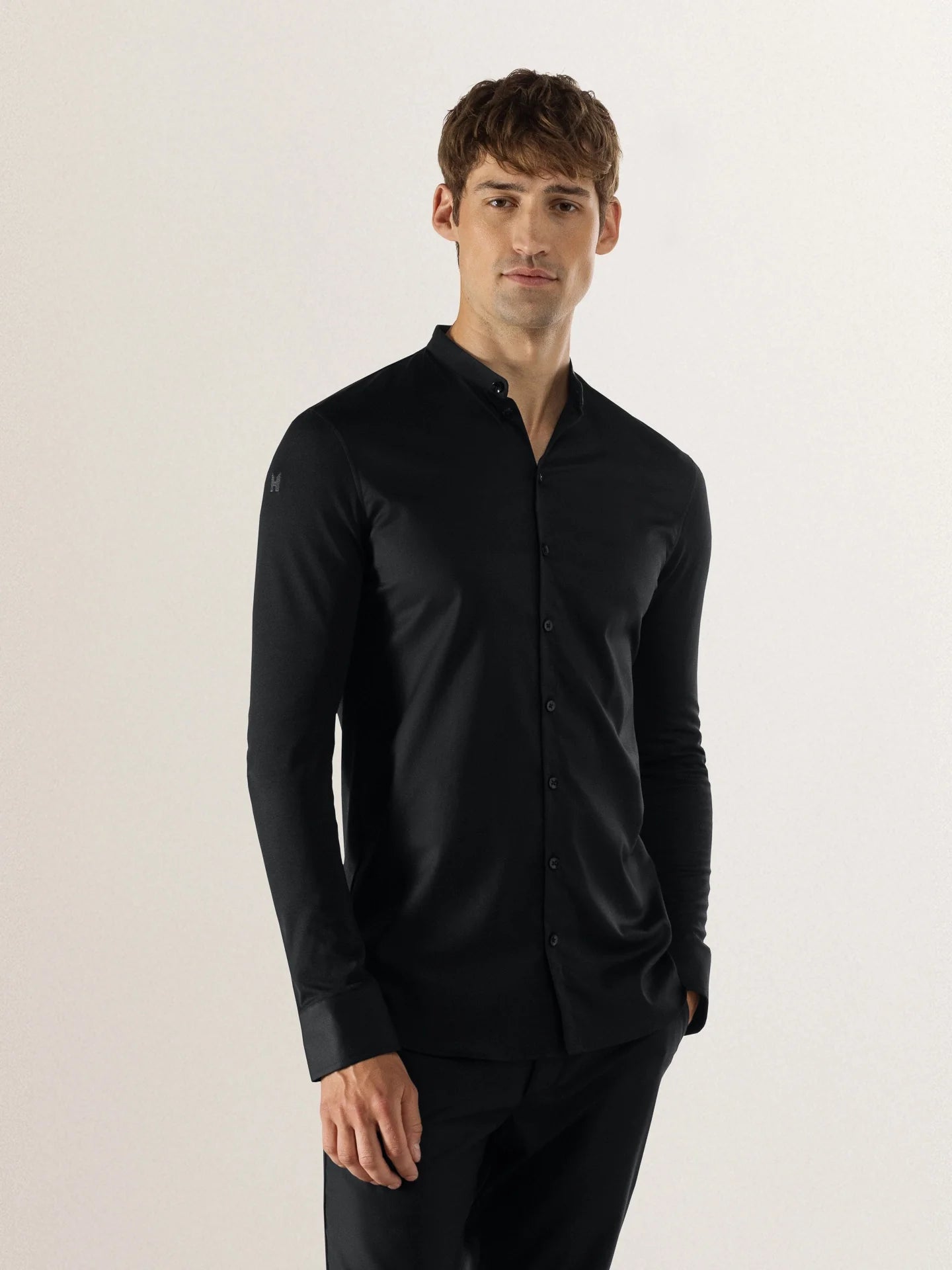 Service Shirt Lucas Black by Le Nouveau Chef - ChefsCotton