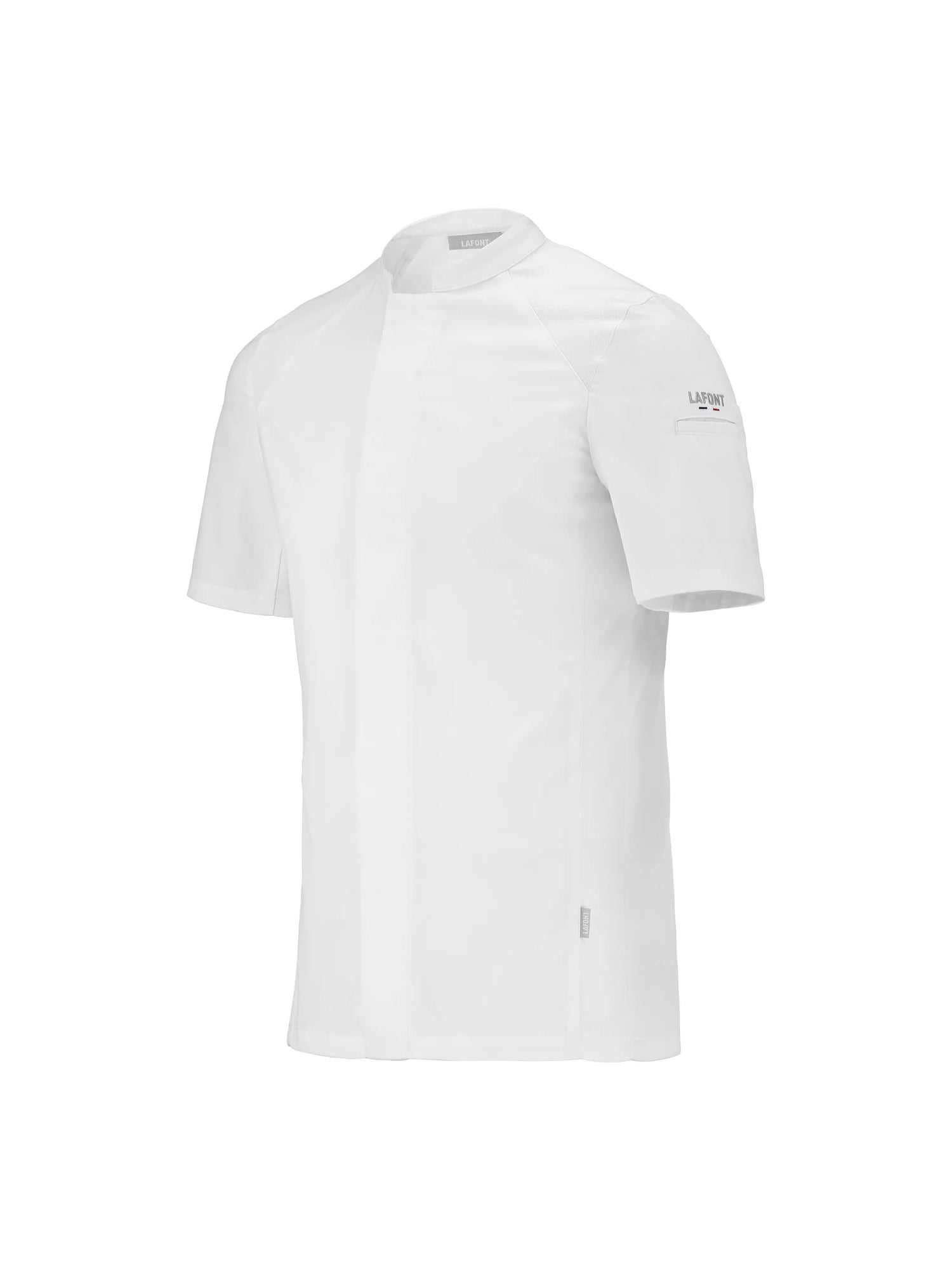 Short-Sleeved Chef Jacket Basil 2 White by LaFont - ChefsCotton