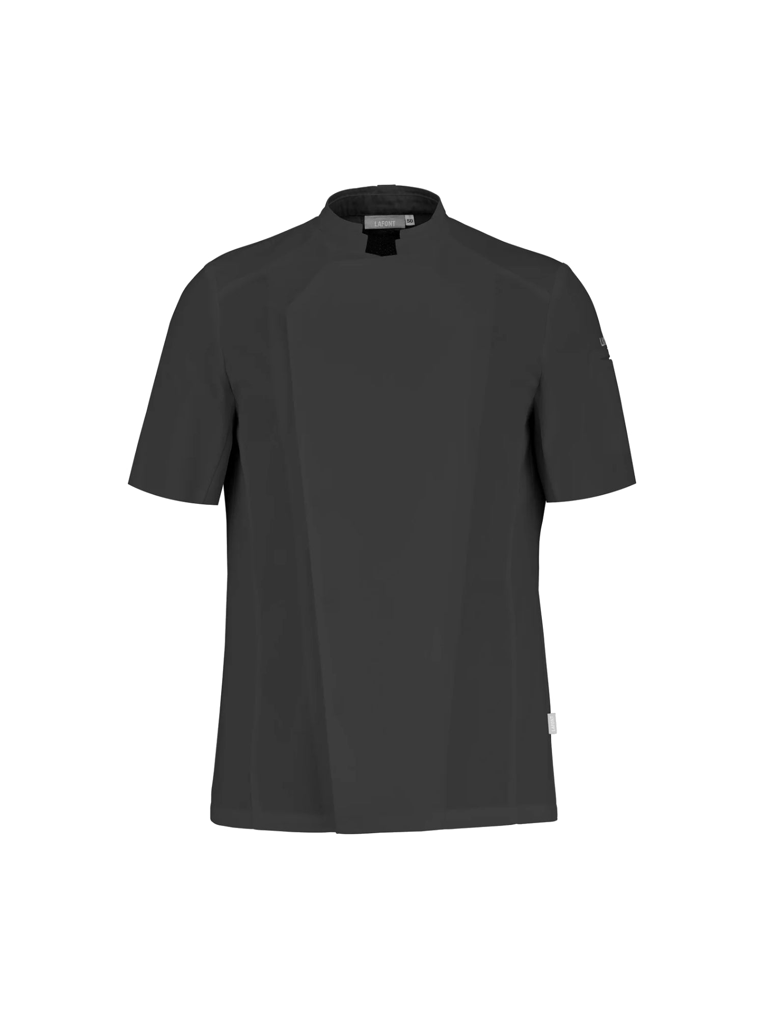 Short-Sleeved Chef Jacket Lemongrass 2 Black by LaFont - ChefsCotton