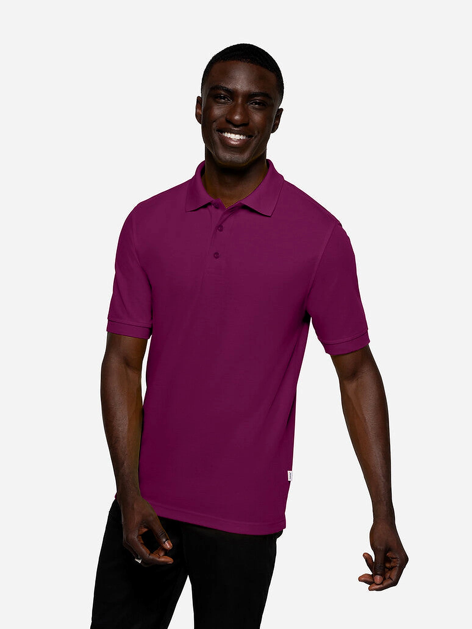 Unisex Polo Performance Mikralinar® Aubergine by Hakro - ChefsCotton