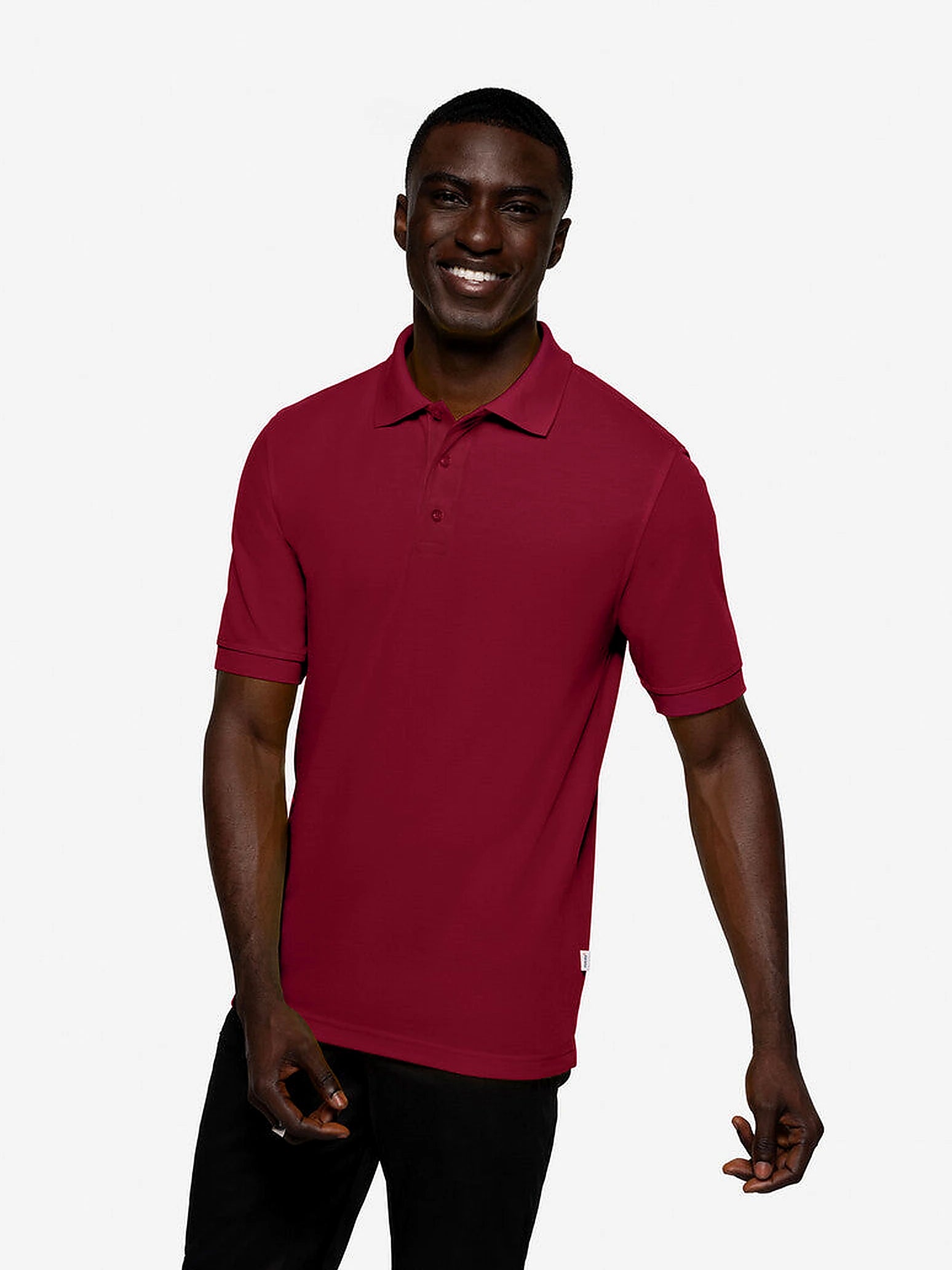Unisex Polo Performance Mikralinar® Burgundy by Hakro - ChefsCotton