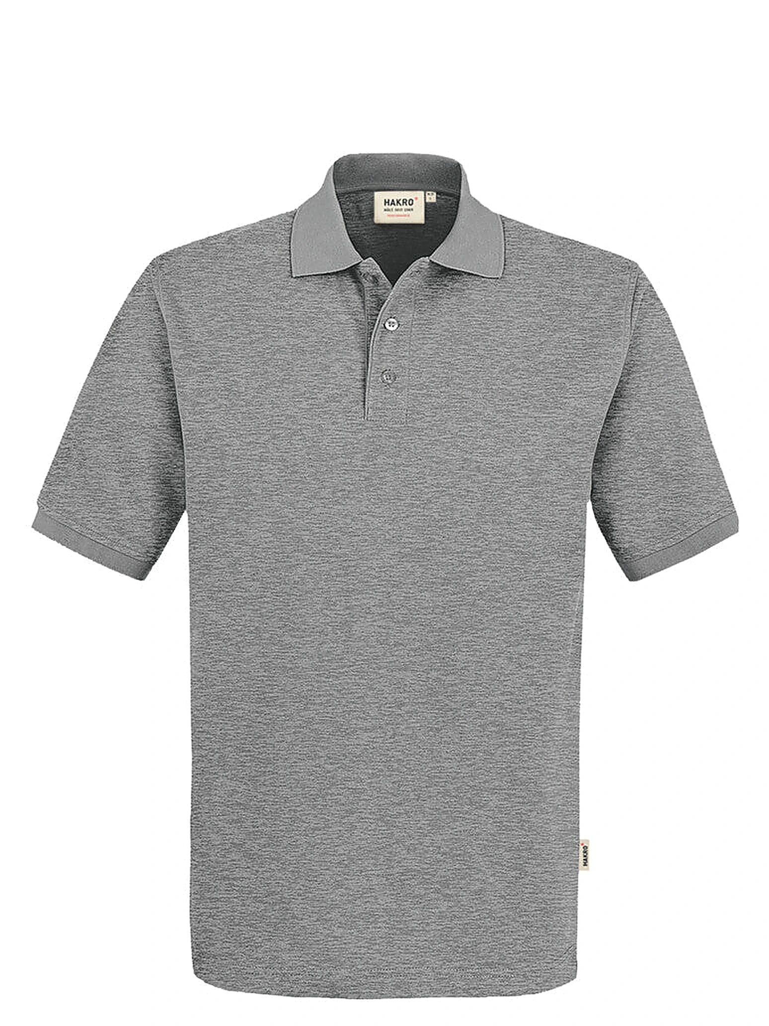 Unisex Polo Performance Mikralinar® Mottled Grey by Hakro - ChefsCotton