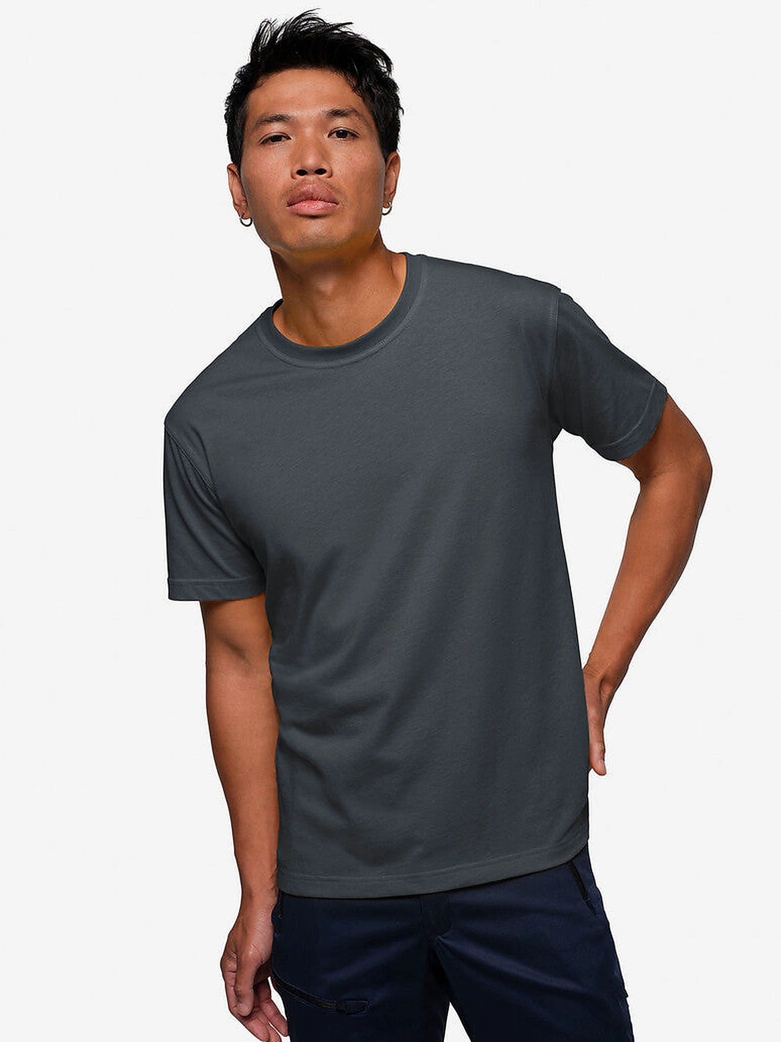 Unisex T-Shirt Performance Mikralinar® Anthracite by Hakro - ChefsCotton