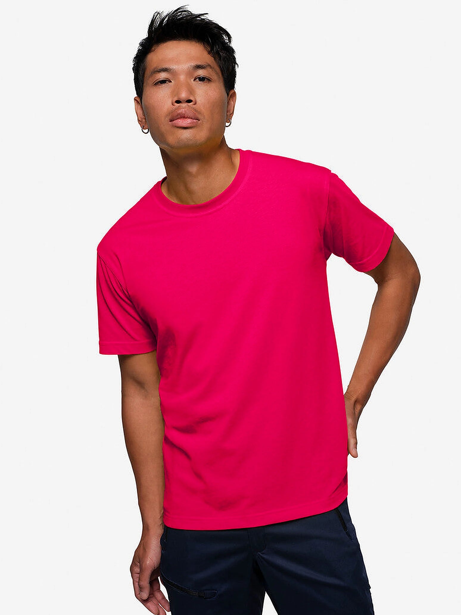 Unisex T-Shirt Performance Mikralinar® Magenta by Hakro - ChefsCotton